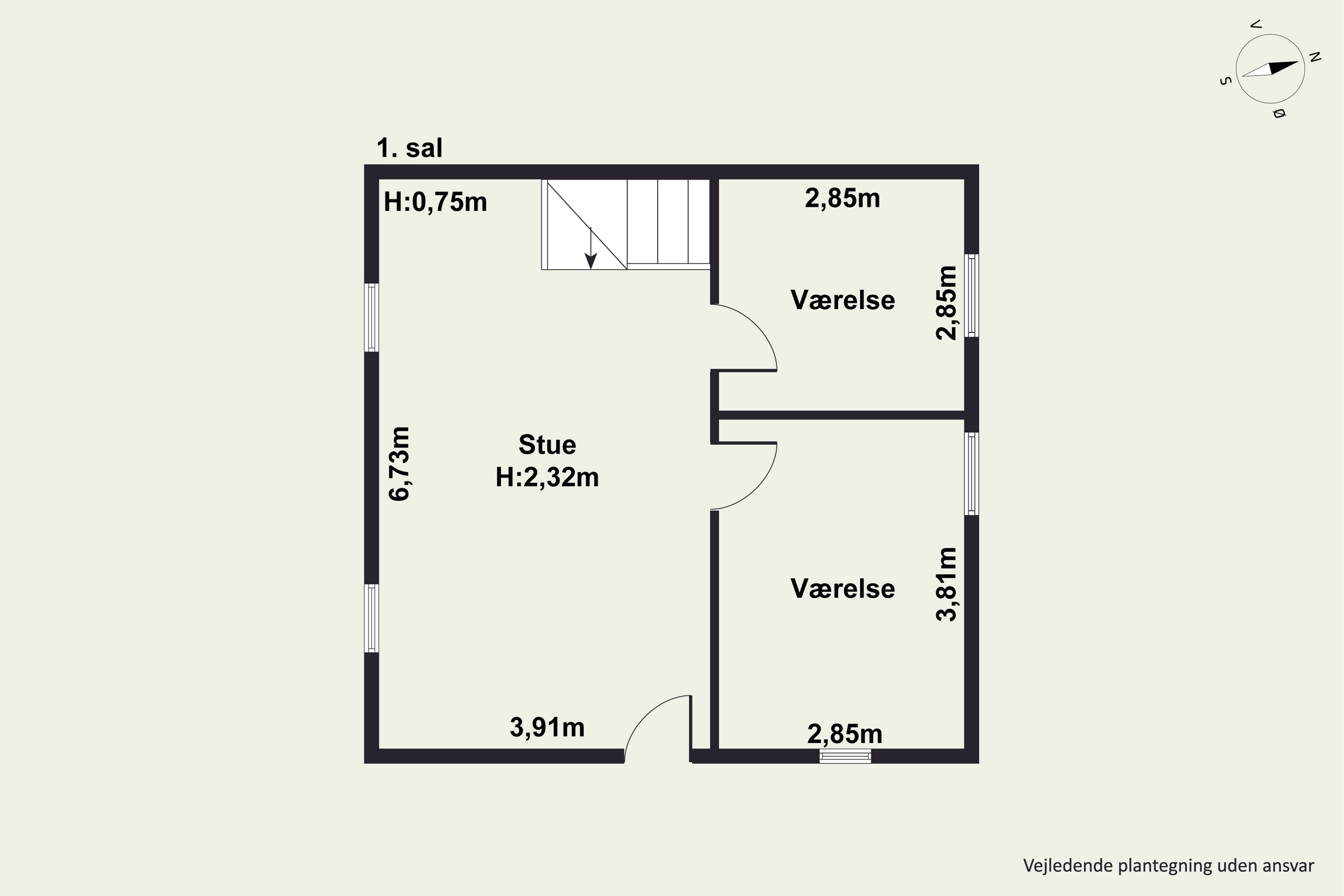 Plantegninger billede af Eghøjvej 3D, 8250 Egå
