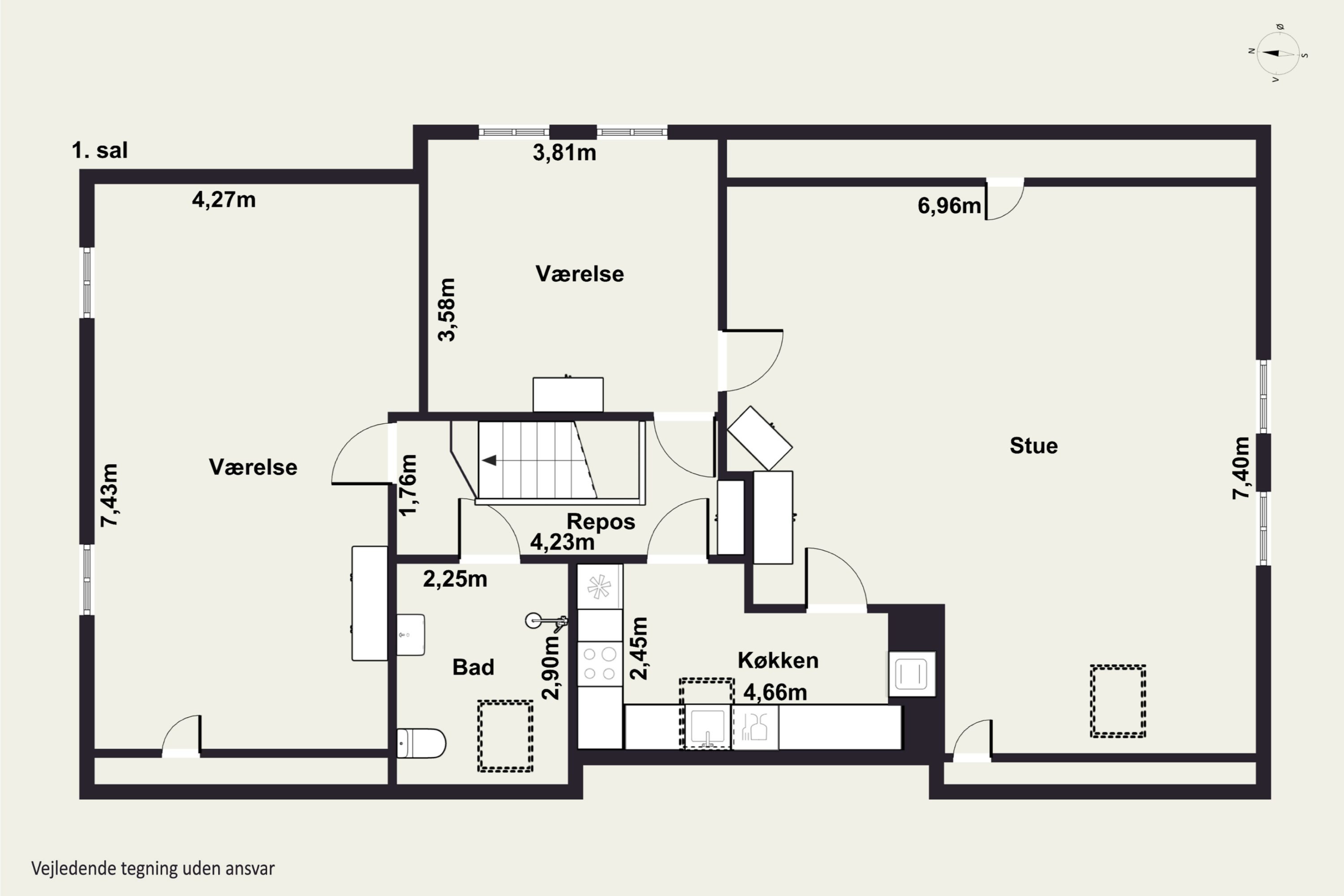 Plantegninger billede af Klostergade 28, 7770 Vestervig