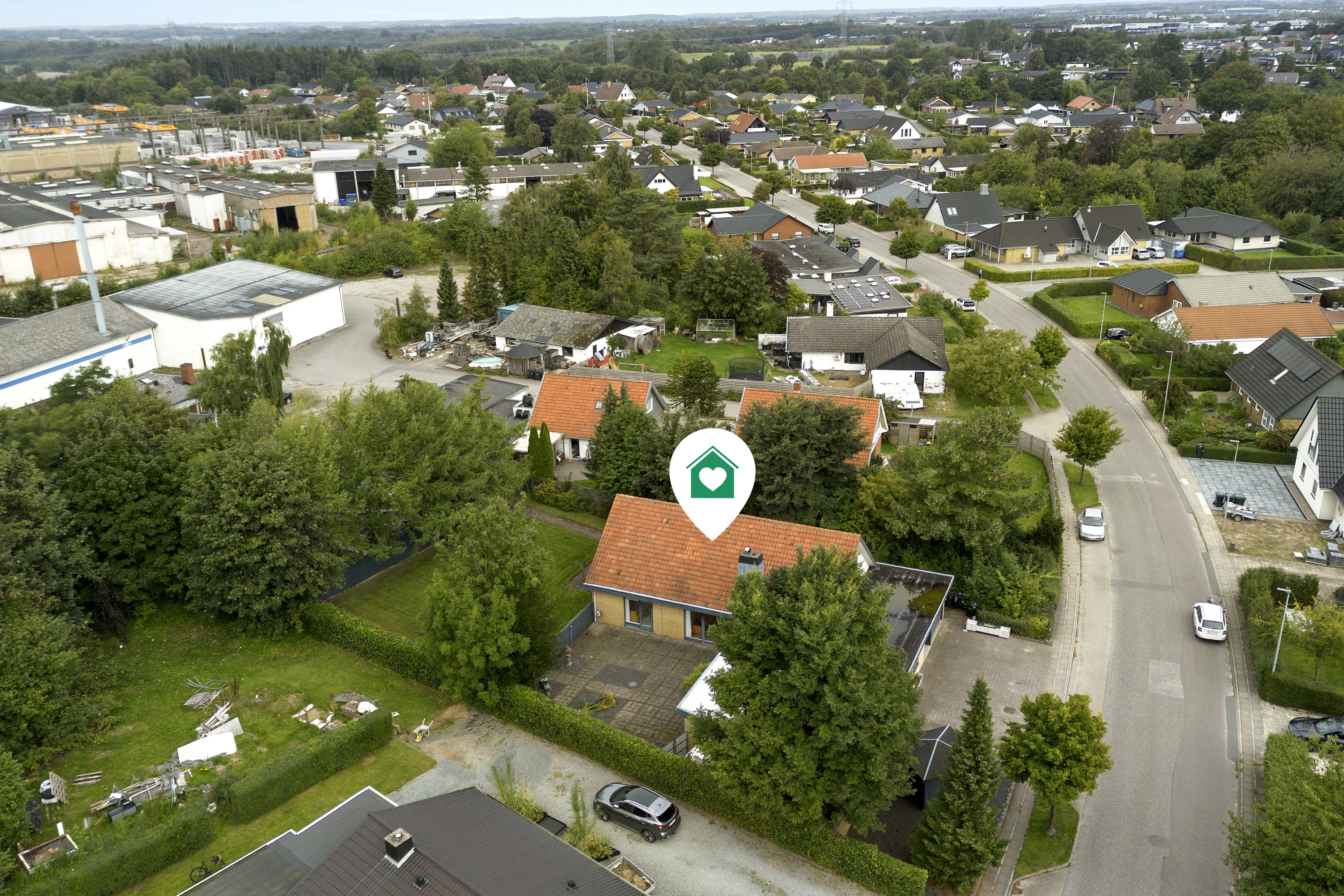 Fremhævet område billede i fuldskærmstilstand. Billede af Vestervang 28, Bramdrupdam, 6000 Kolding