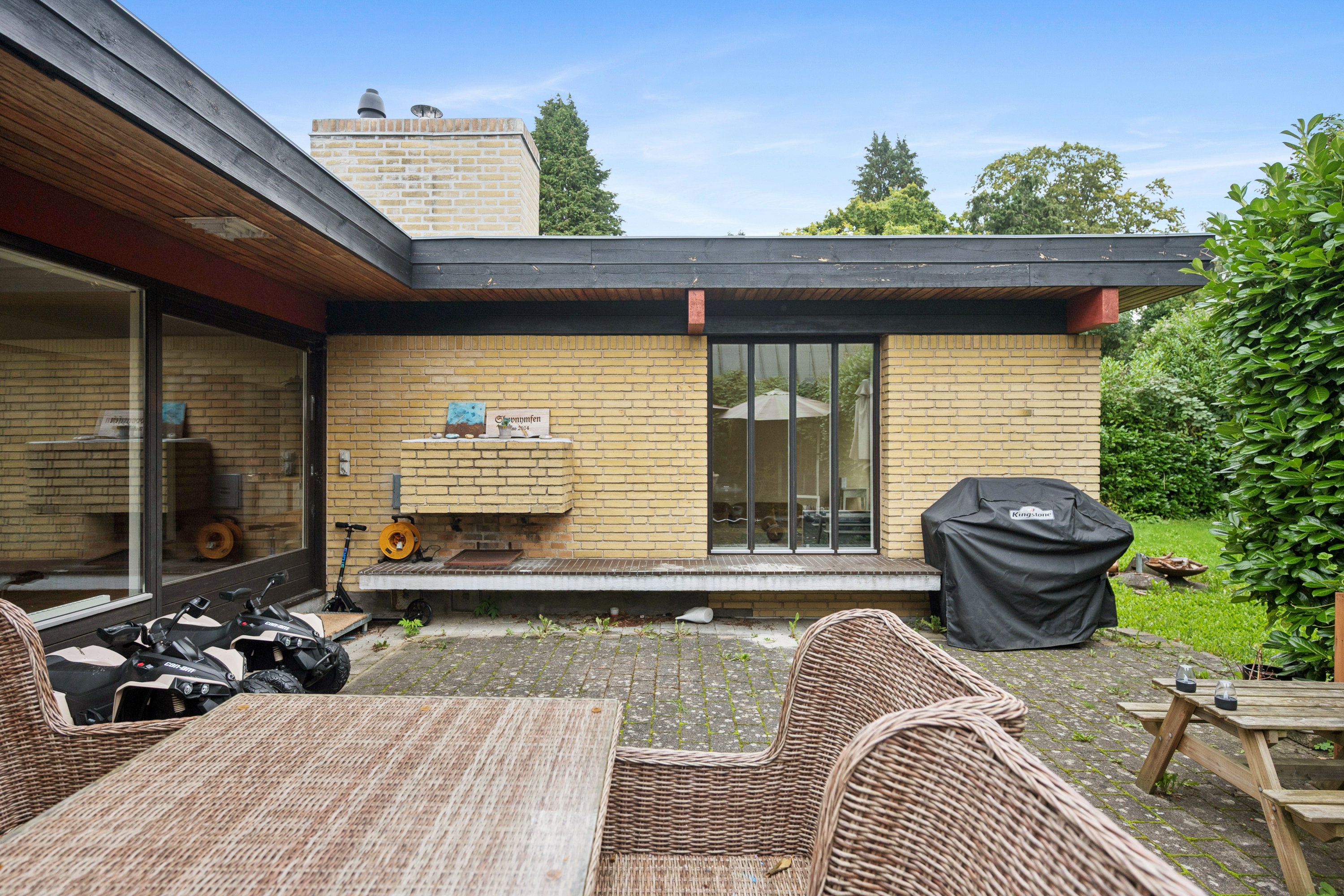 Fremhævet terrasse billede i fuldskærmstilstand. Billede af Slotsparken 13, 2880 Bagsværd