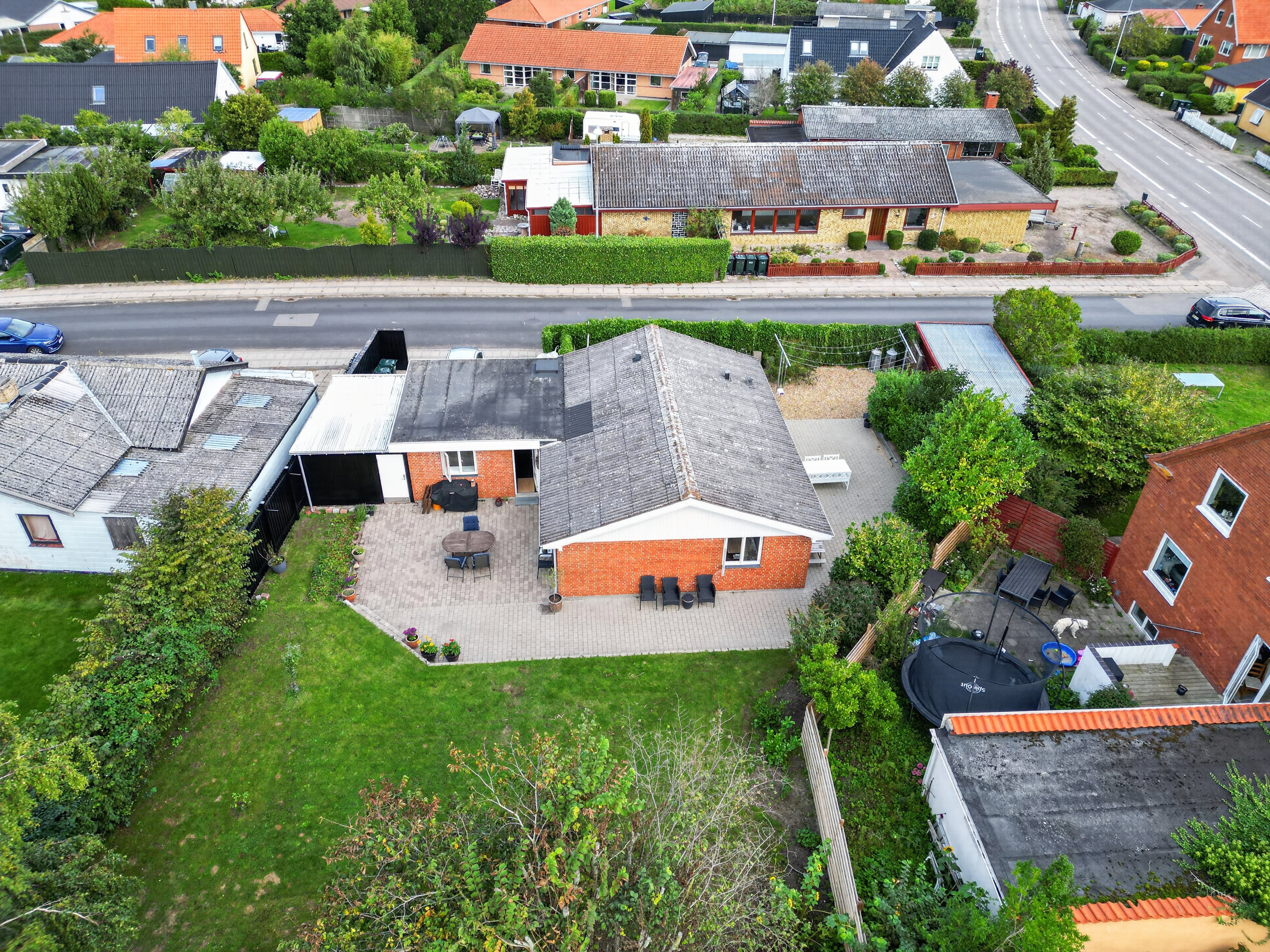 Fremhævet luftfoto billede i fuldskærmstilstand. Billede af Hesseløvej 30, 4500 Nykøbing Sj