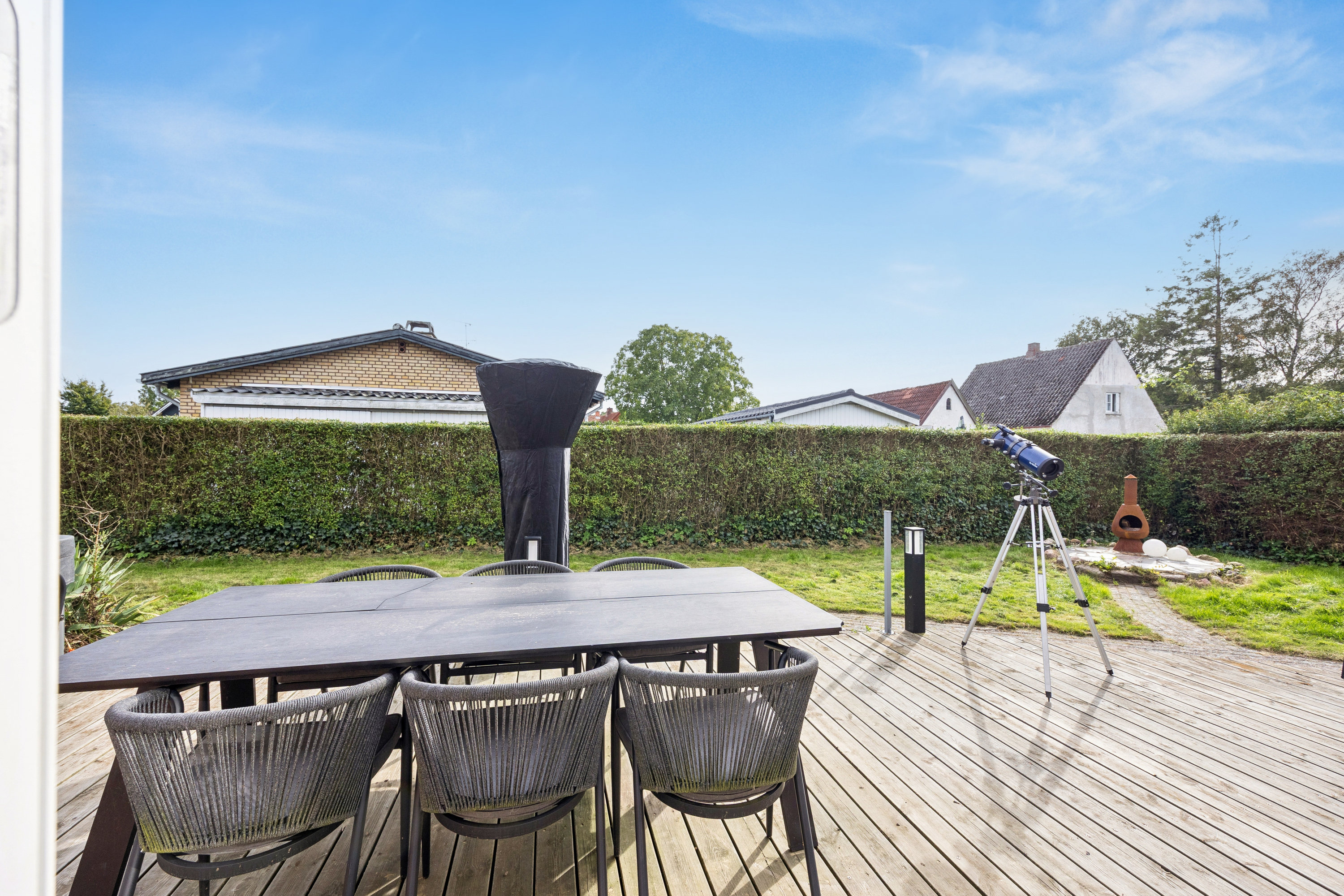 Fremhævet terrasse billede i fuldskærmstilstand. Billede af Hvedevej 4, 4671 Strøby