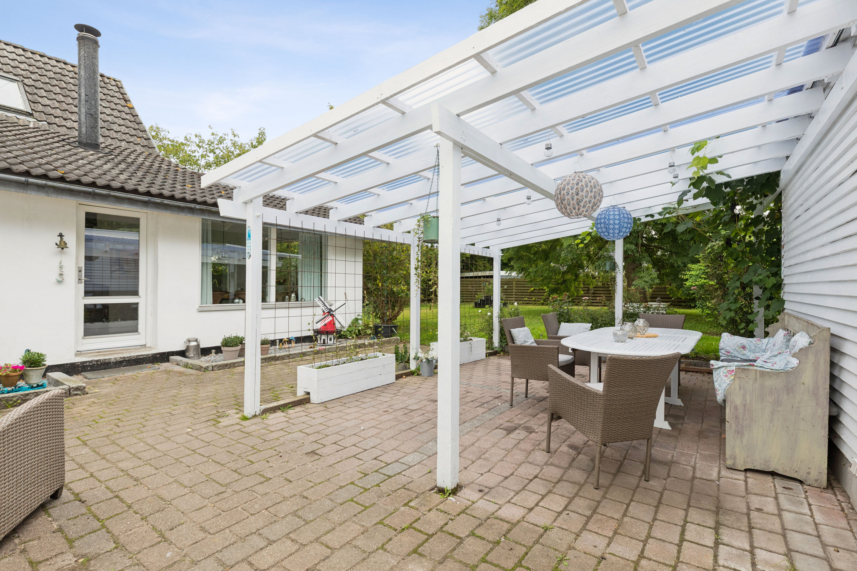 Fremhævet terrasse billede i fuldskærmstilstand. Billede af Torslundevej 95A, Torslunde, 2635 Ishøj