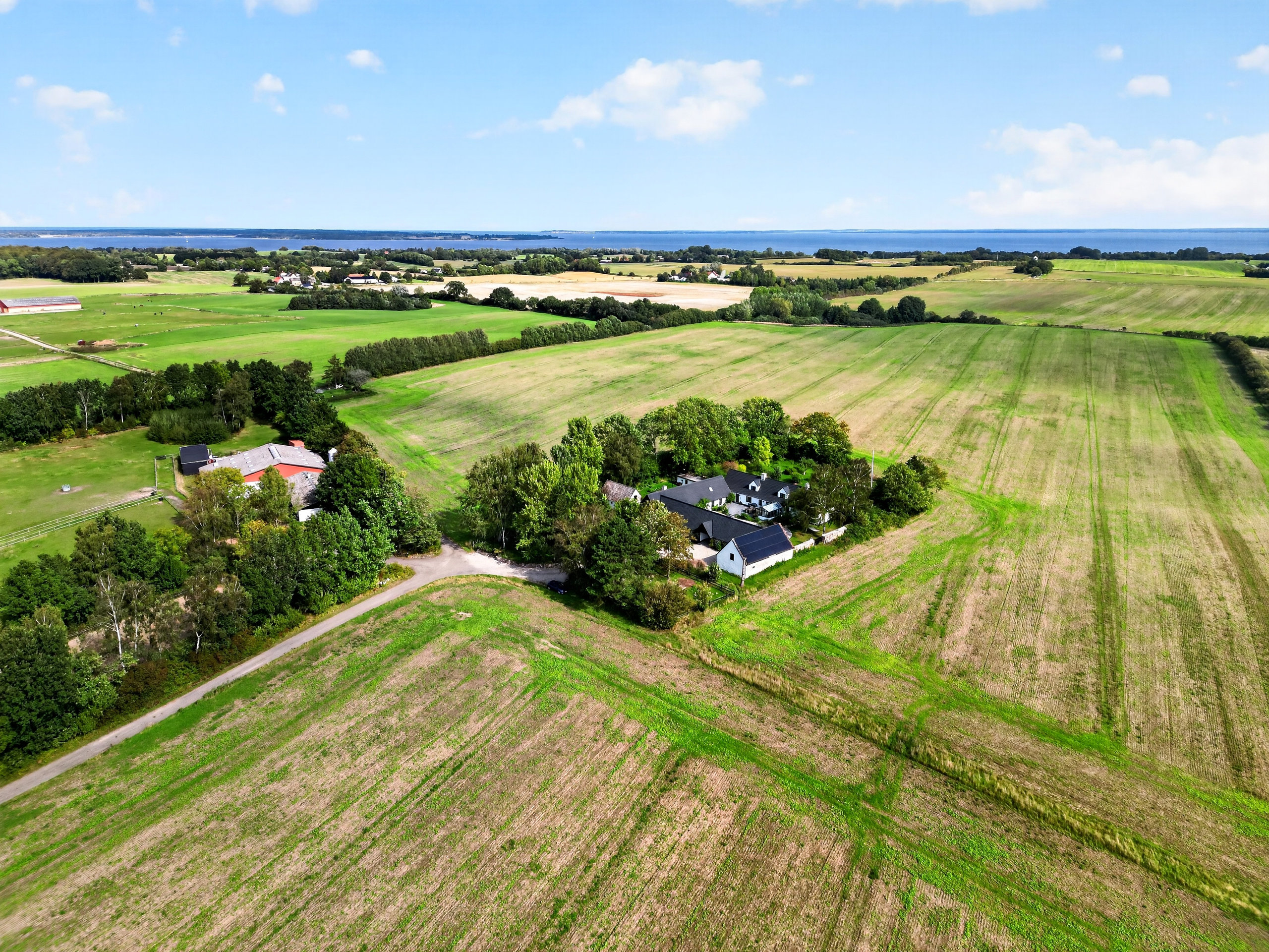 Fremhævet luftfoto billede i fuldskærmstilstand. Billede af Lestrupvej 10, Lestrup, 4500 Nykøbing Sj