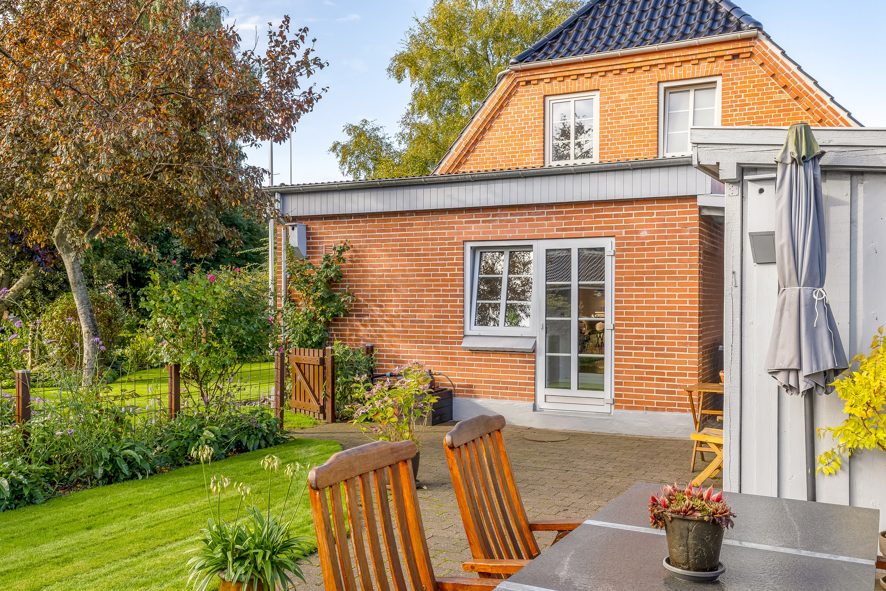 Fremhævet terrasse billede i fuldskærmstilstand. Billede af Slogsherredsvej 21, Bylderup, 6372 Bylderup-Bov