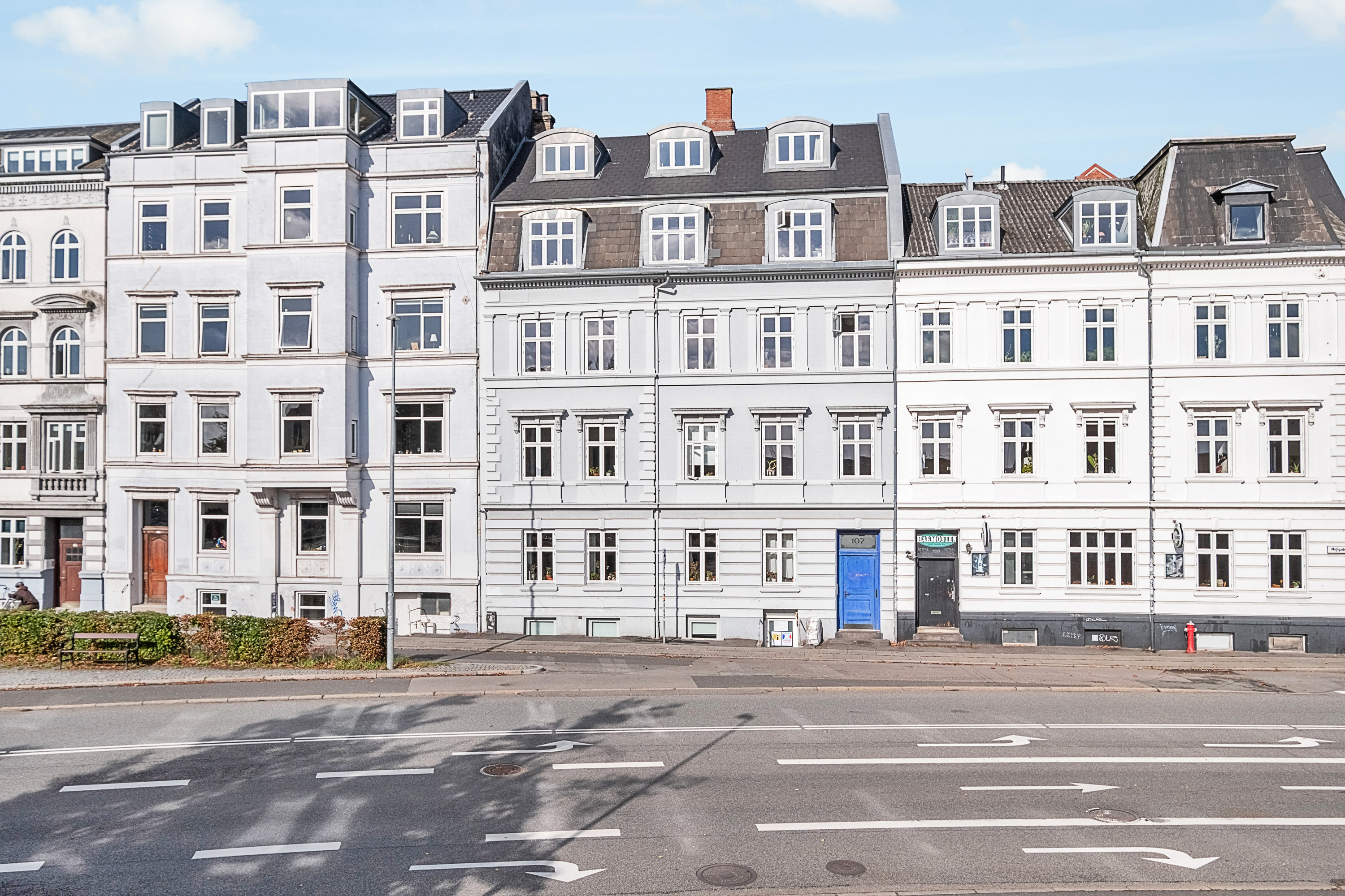 Fremhævet facade billede i fuldskærmstilstand. Billede af Mejlgade 107, 4., 8000 Aarhus C