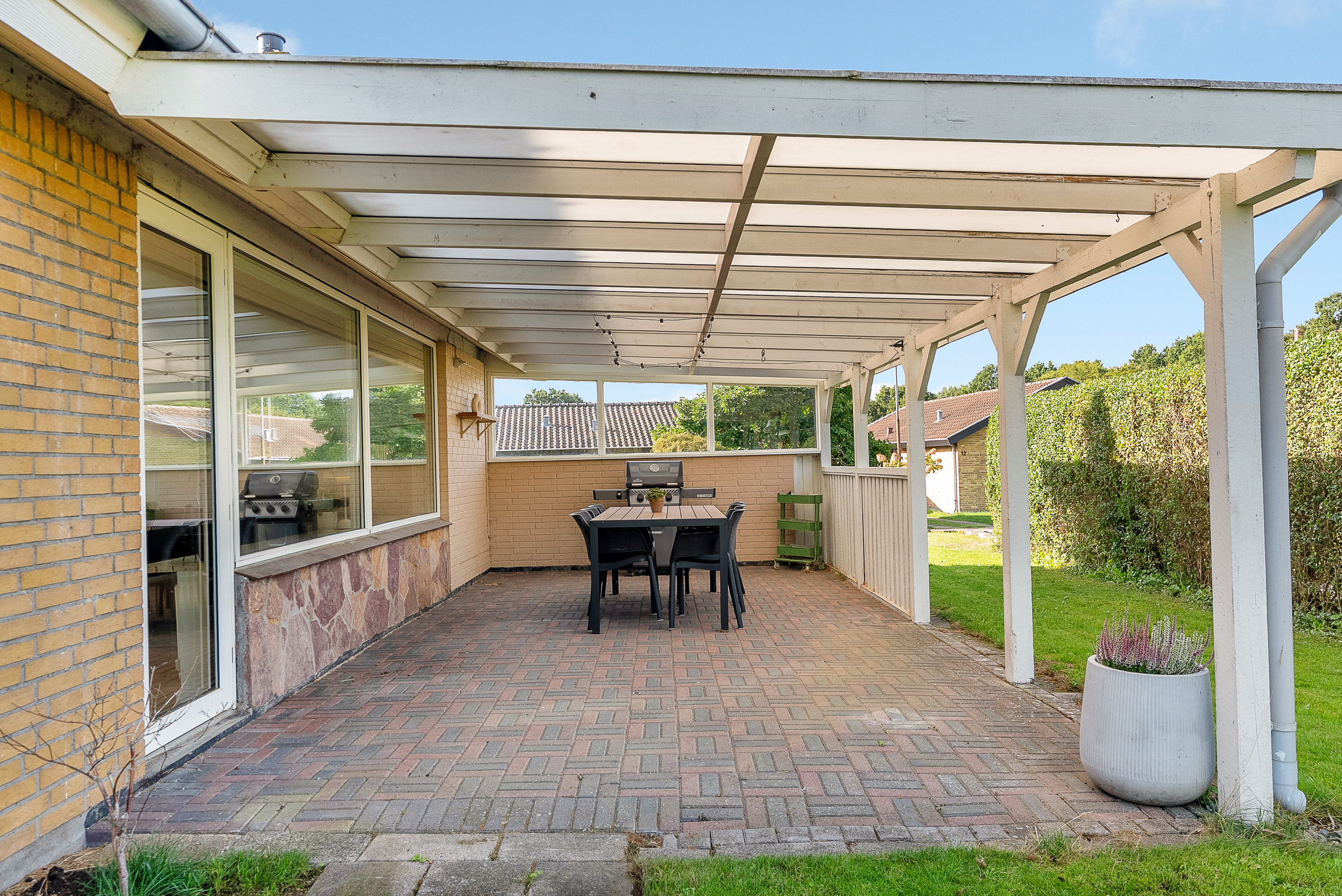 Fremhævet overdækket terrasse billede i fuldskærmstilstand. Billede af Junovænget 13, Paarup, 5210 Odense NV