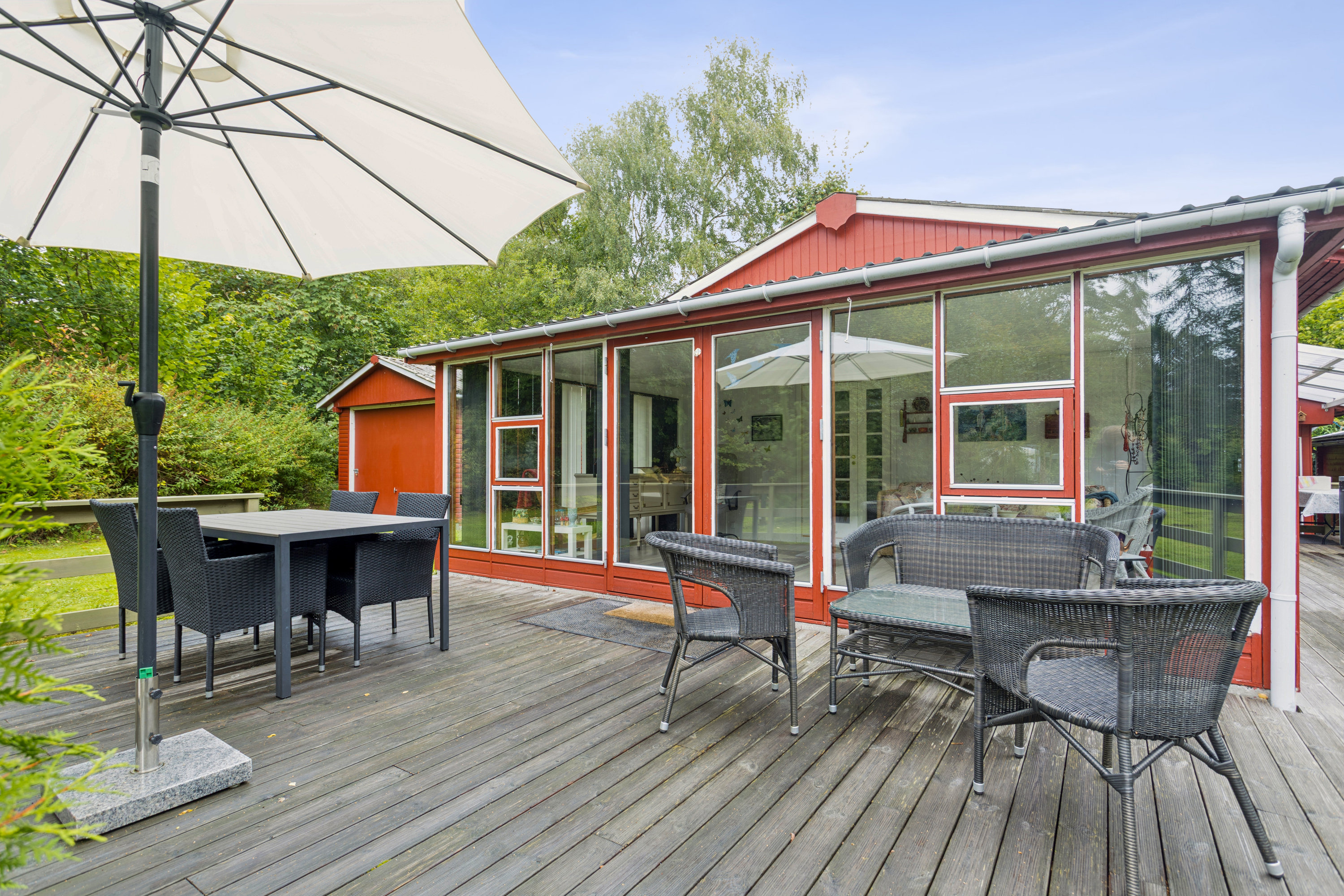 Fremhævet terrasse billede i fuldskærmstilstand. Billede af Rylevej 11, Strandet, 7840 Højslev