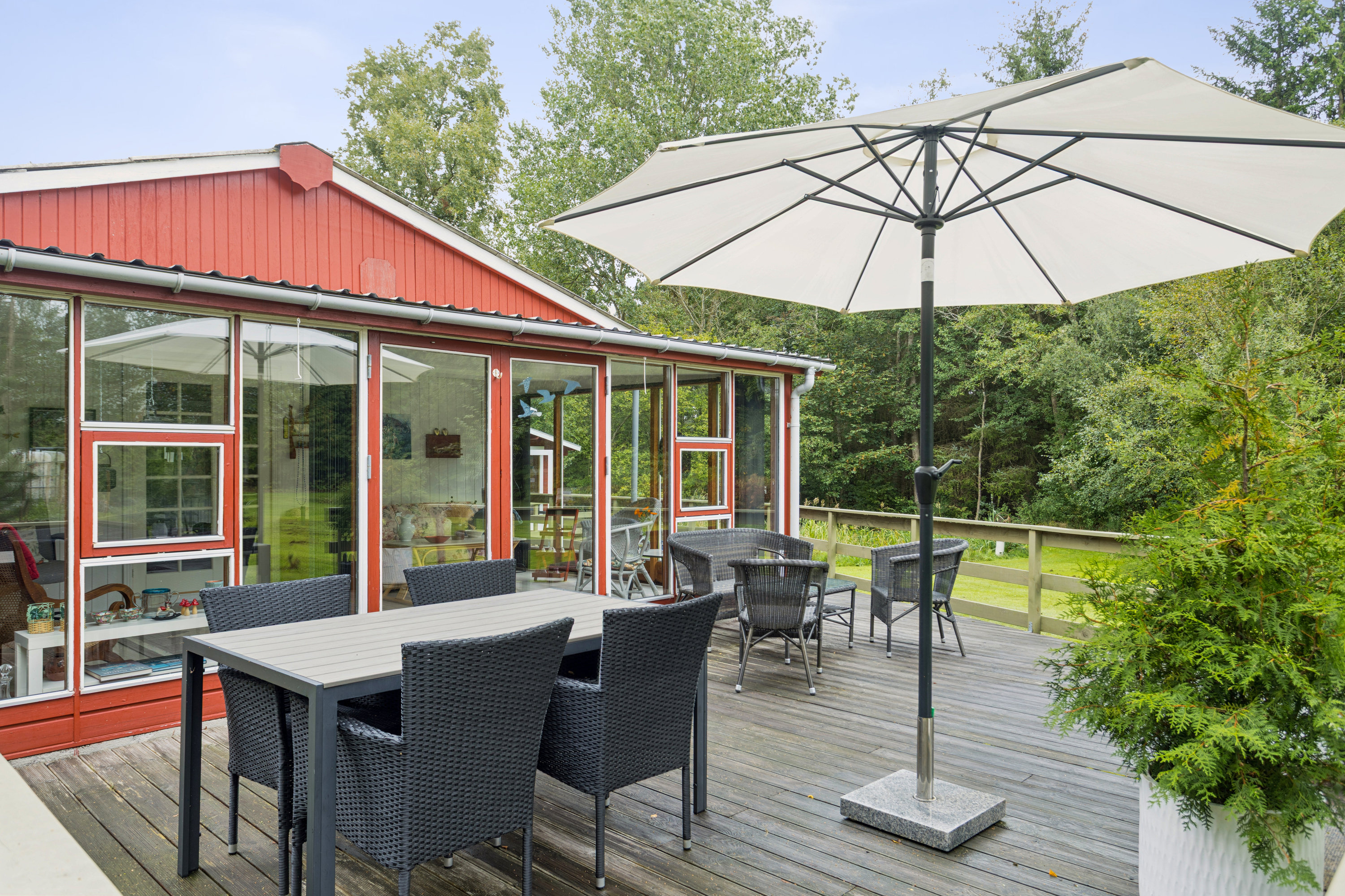 Fremhævet terrasse billede i fuldskærmstilstand. Billede af Rylevej 11, Strandet, 7840 Højslev
