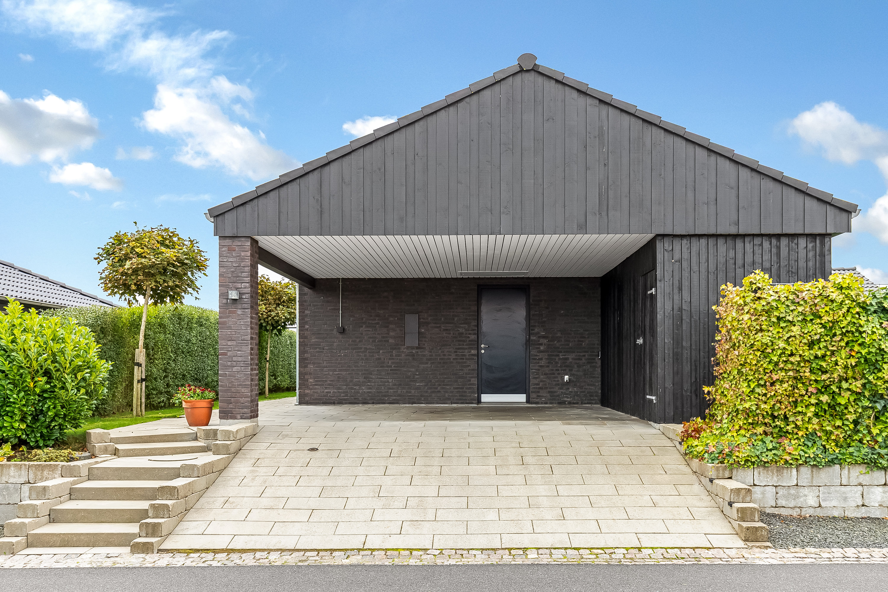 Fremhævet carport billede i fuldskærmstilstand. Billede af Skovhaven 39, 7080 Børkop