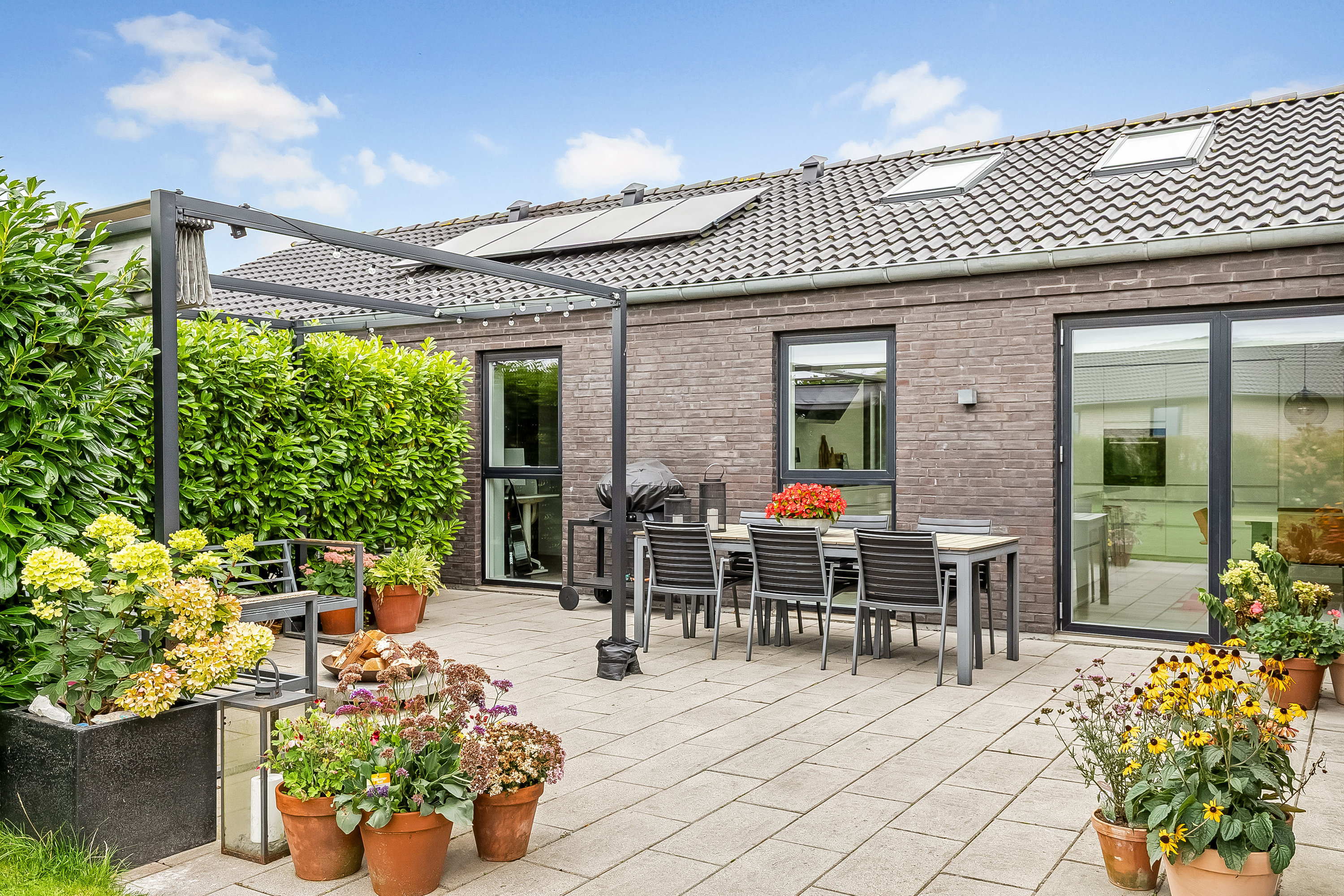 Fremhævet terrasse billede i fuldskærmstilstand. Billede af Skovhaven 39, 7080 Børkop