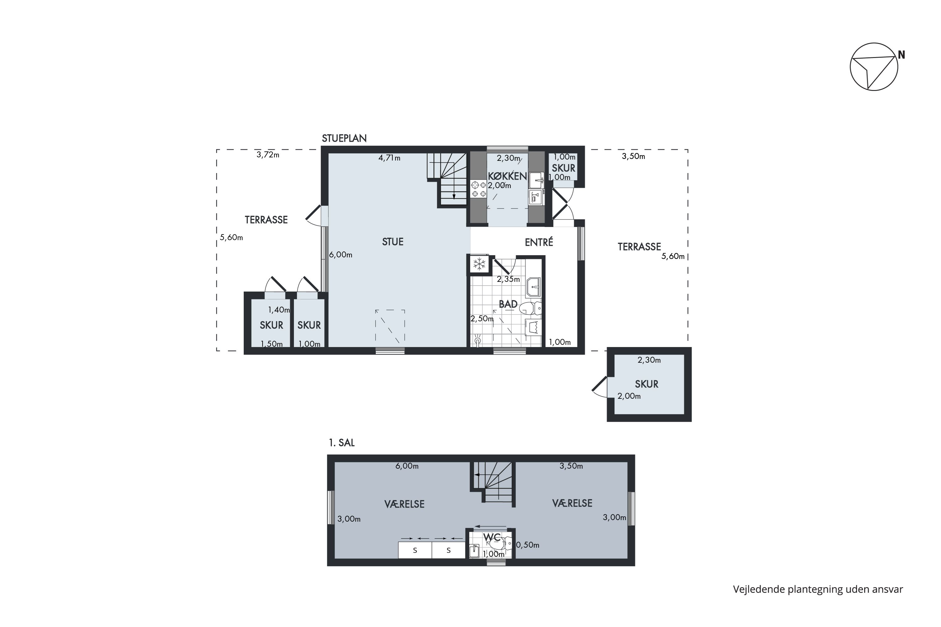 Plantegninger billede af Golfsvinget 212, Gatten, 9640 Farsø