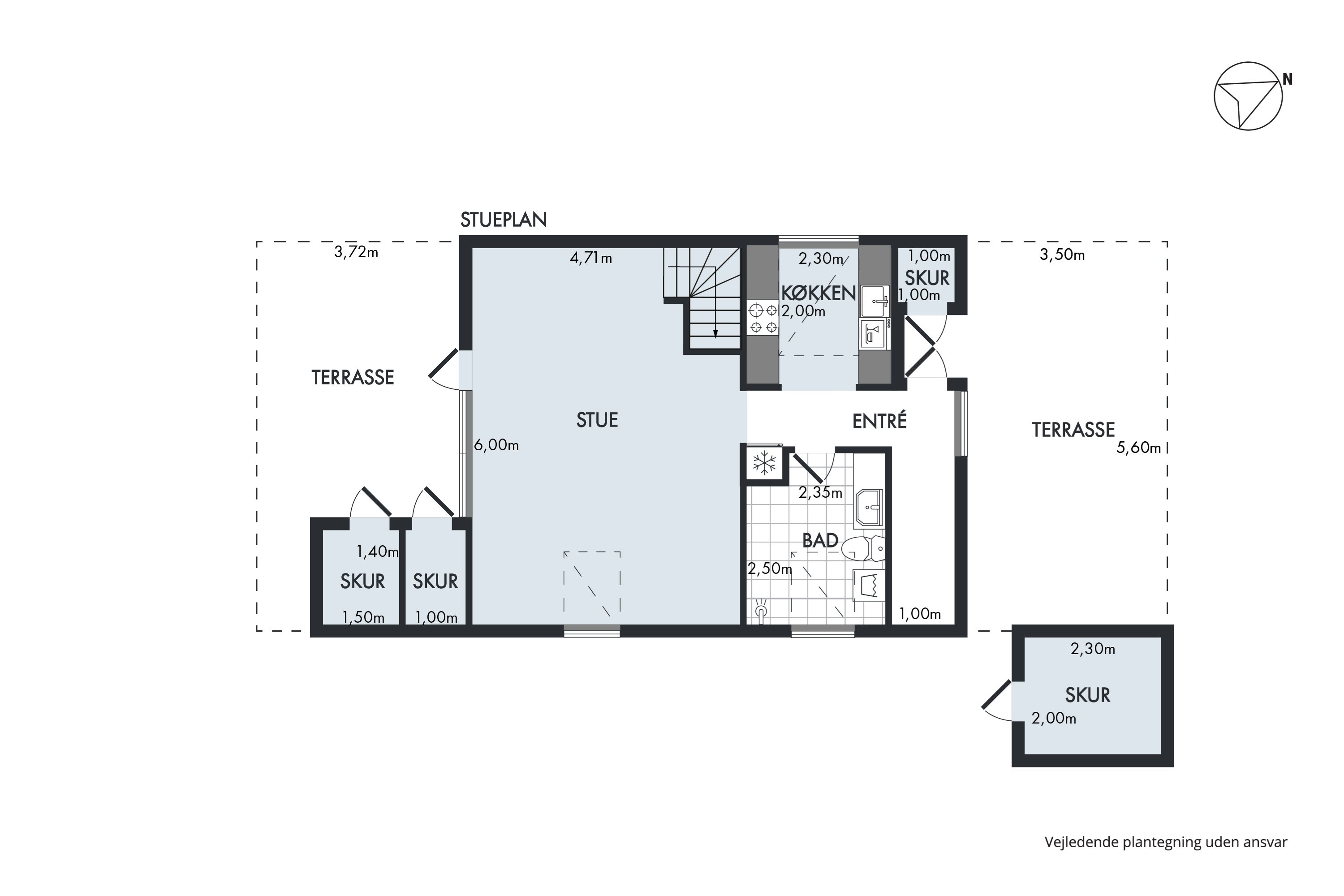 Plantegninger billede af Golfsvinget 212, Gatten, 9640 Farsø