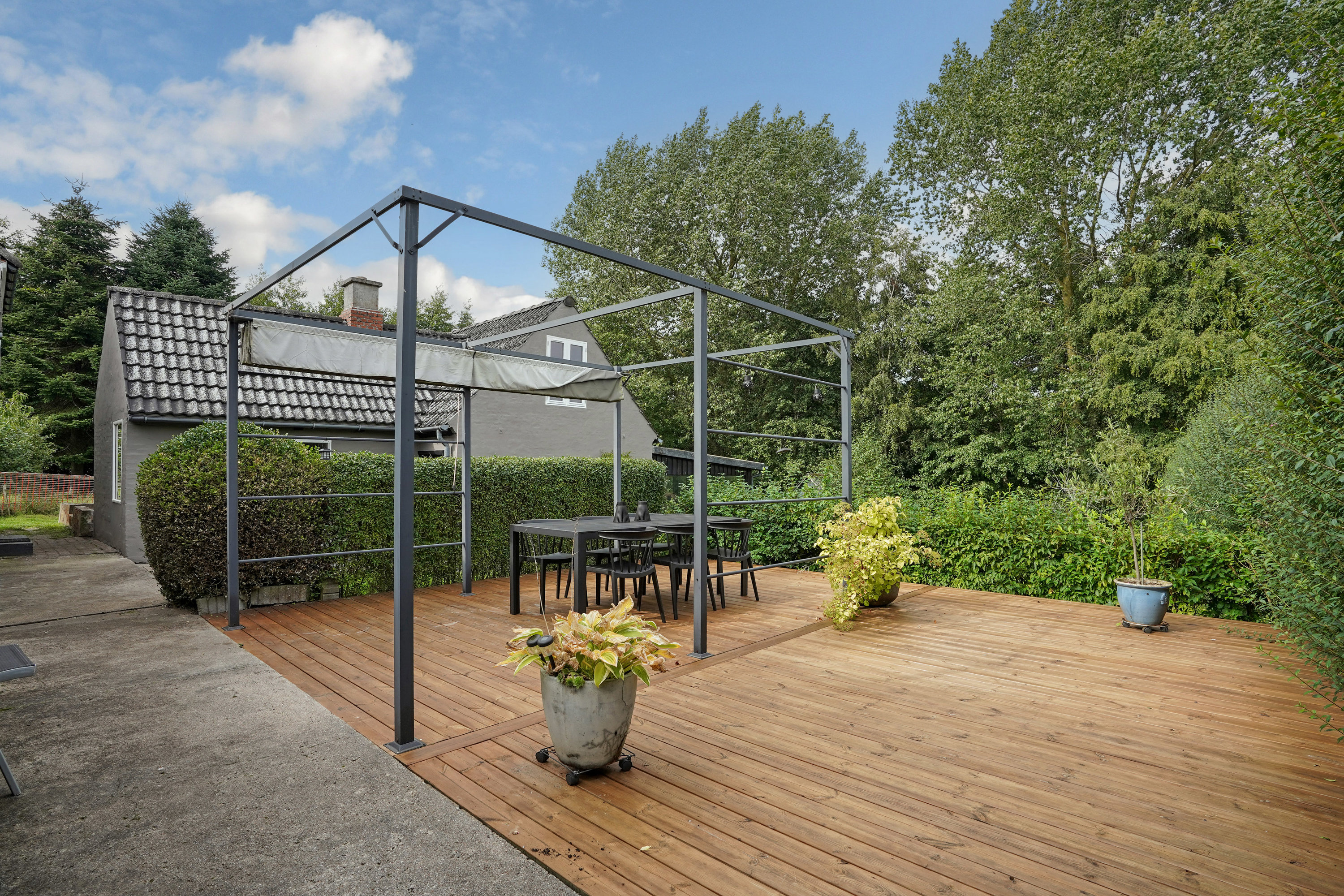 Fremhævet terrasse billede i fuldskærmstilstand. Billede af Idrætsvej 39, 5580 Nørre Aaby