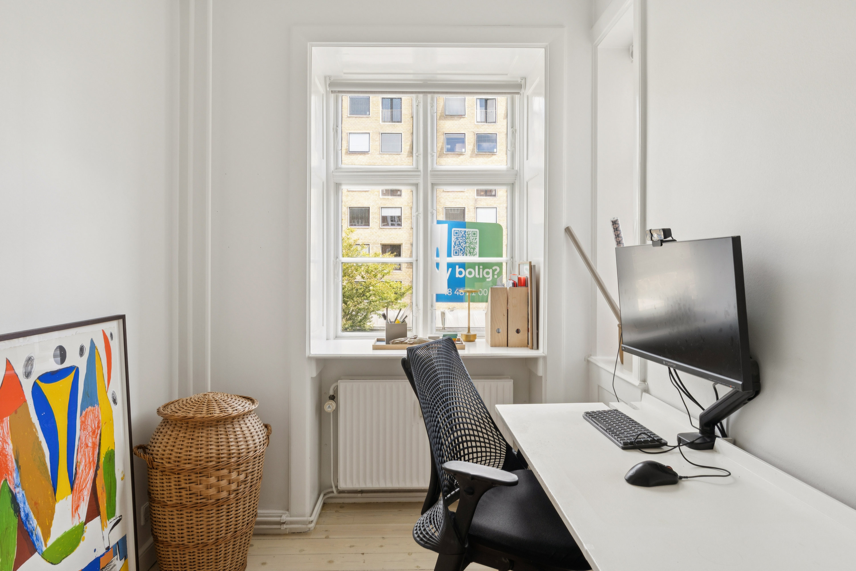 Fremhævet stue billede i fuldskærmstilstand. Billede af Fåborggade 3, 1. tv., 2100 København Ø