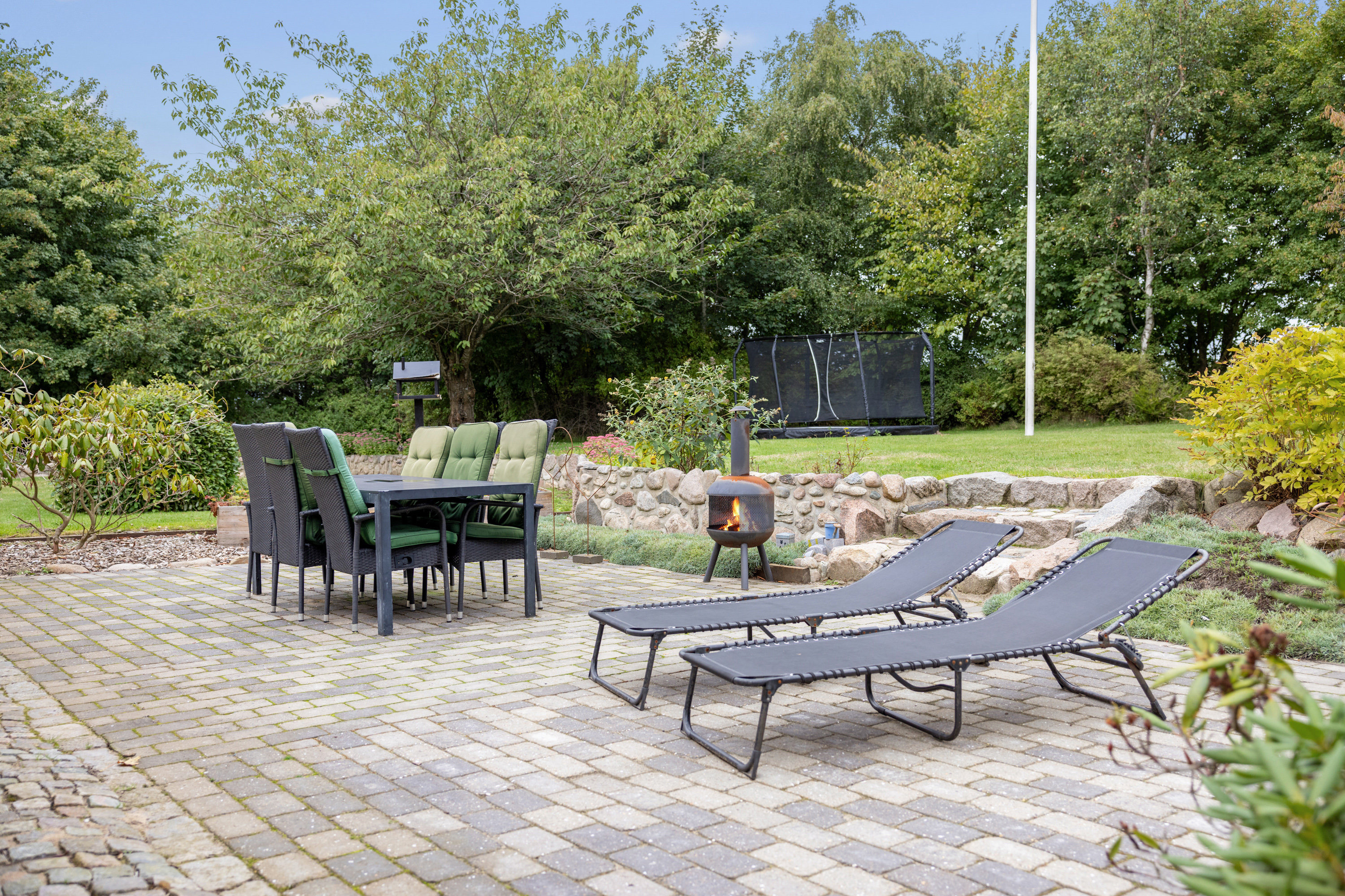 Fremhævet terrasse billede i fuldskærmstilstand. Billede af Bouetvej 10, Øksenhede, 9300 Sæby