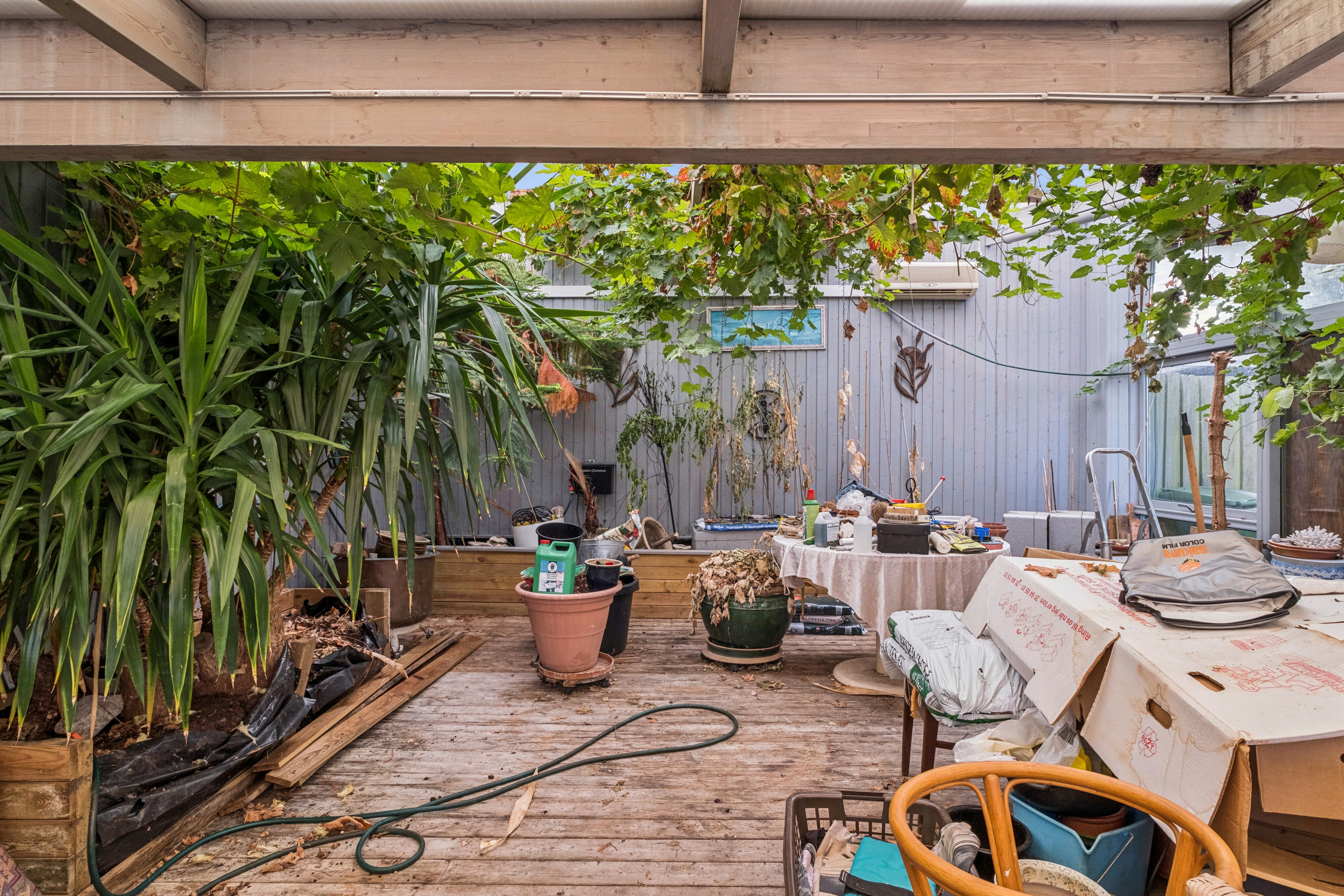 Fremhævet overdækket terrasse billede i fuldskærmstilstand. Billede af Nyraad Hovedgade 64, 4760 Vordingborg