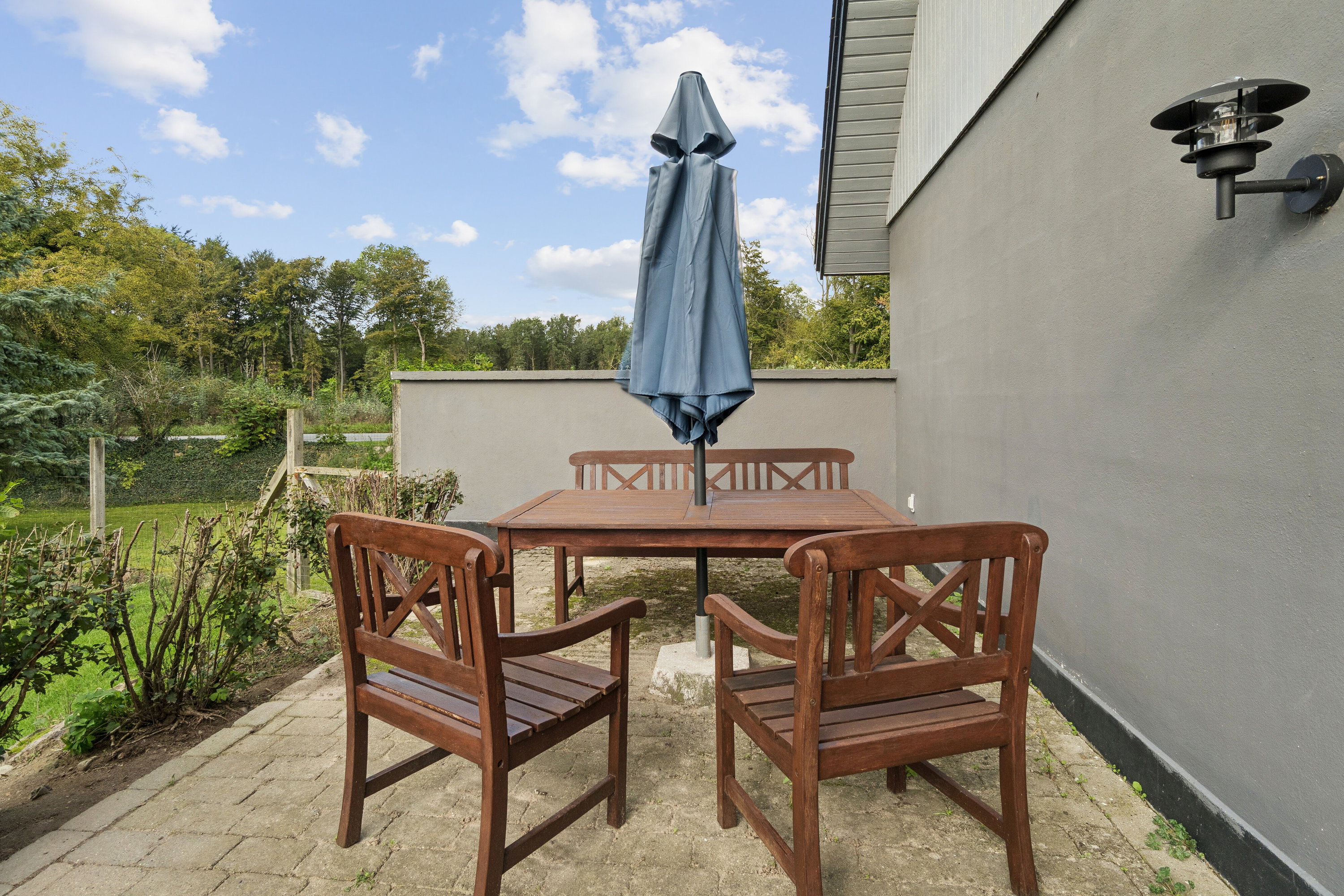Fremhævet terrasse billede i fuldskærmstilstand. Billede af Blangslevvej 2, Blangslev, 4700 Næstved