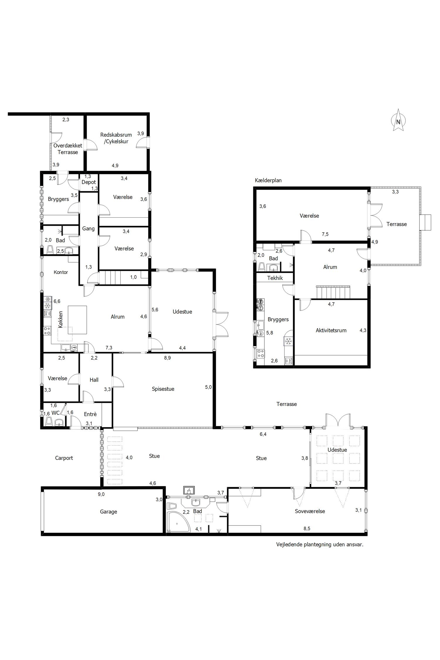 Plantegninger billede af Nordre Boulevard 19, 6800 Varde