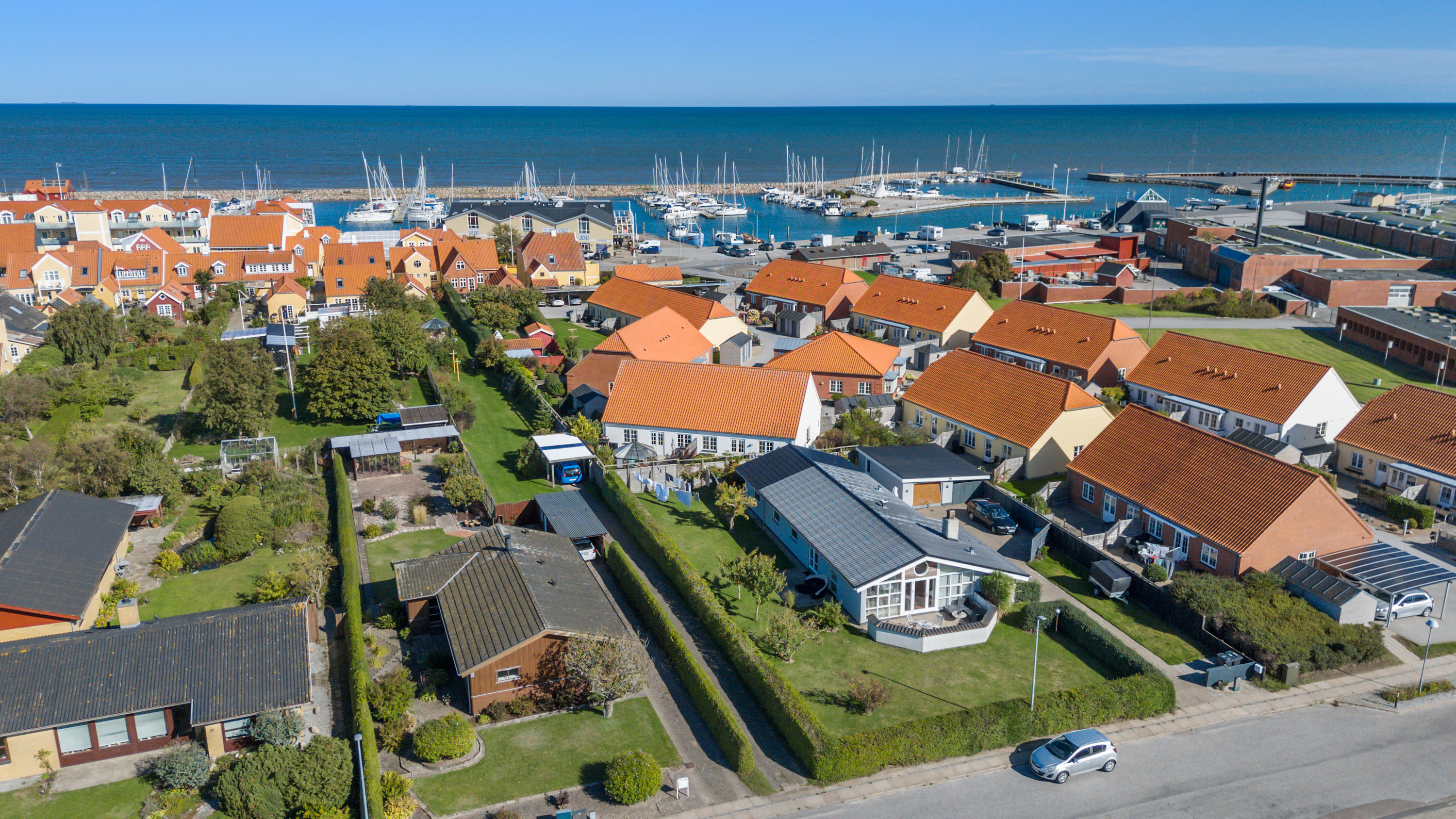 Fremhævet luftfoto billede i fuldskærmstilstand. Billede af Gasværksvej 57, 9300 Sæby