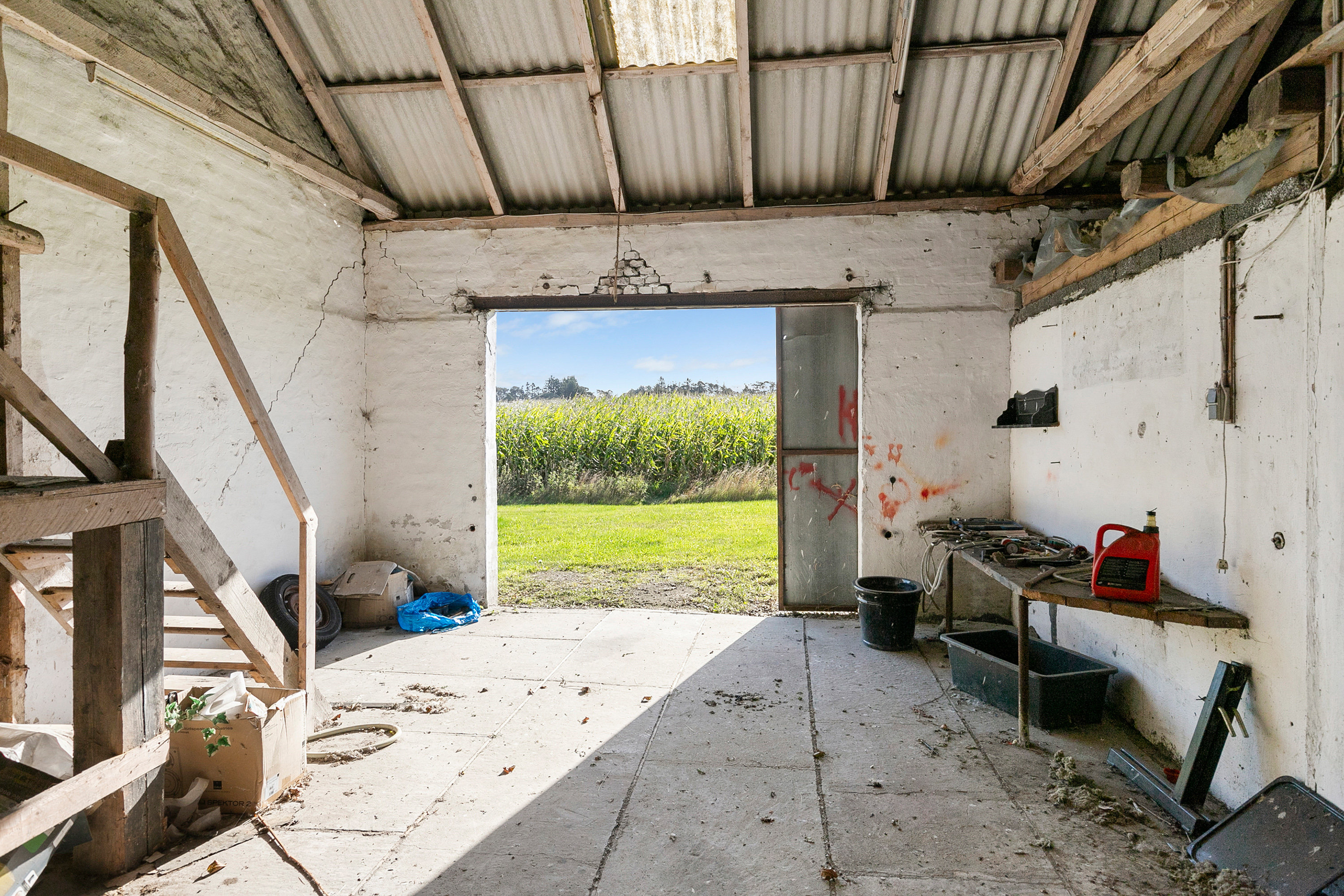 Fremhævet garage billede i fuldskærmstilstand. Billede af Flegumvej 19, Årup, 9460 Brovst