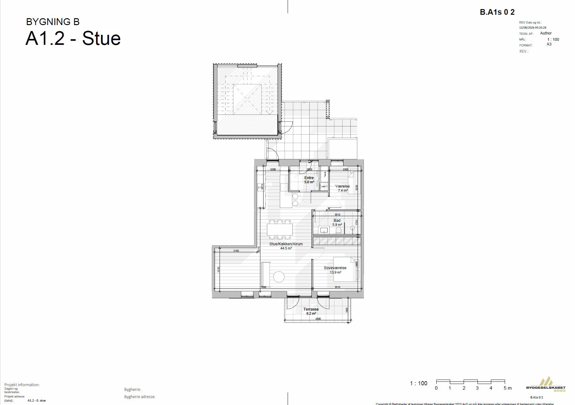Plantegninger billede af Ole Kirks Vej 17B, st. 2., 7190 Billund