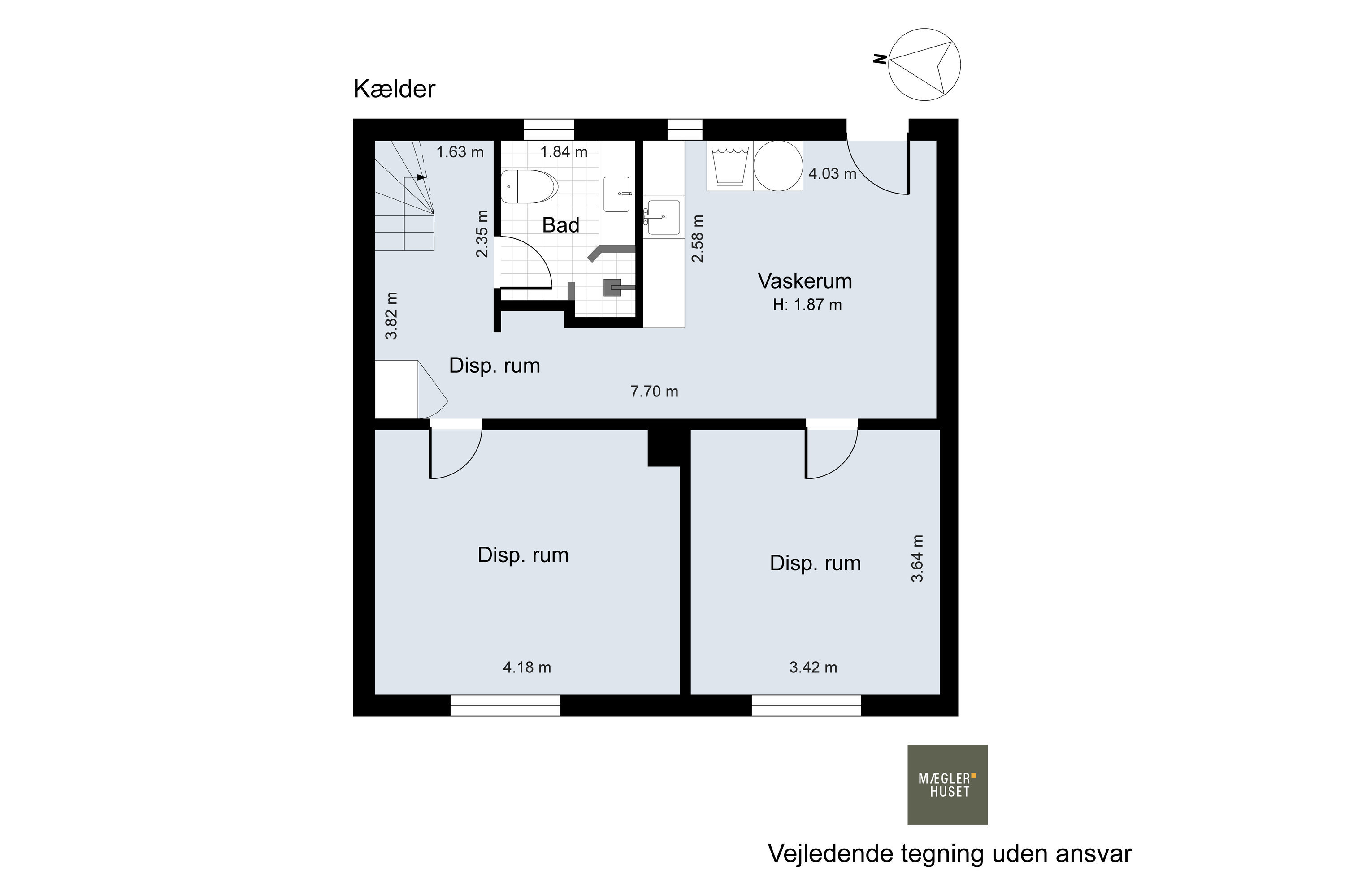 Plantegninger billede af Hadsundvej 77B, Vejgaard, 9000 Aalborg