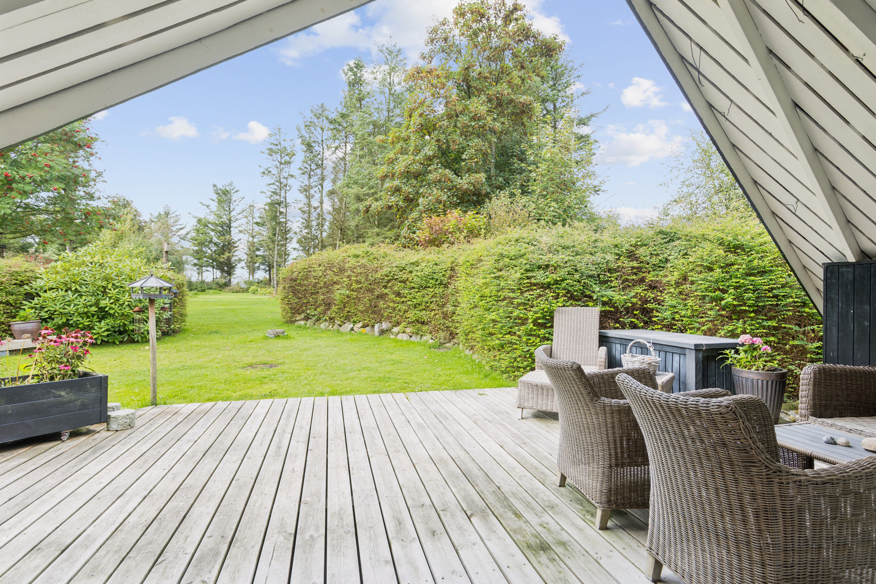 Fremhævet terrasse billede i fuldskærmstilstand. Billede af Fjordvej 9, Knud, 7860 Spøttrup