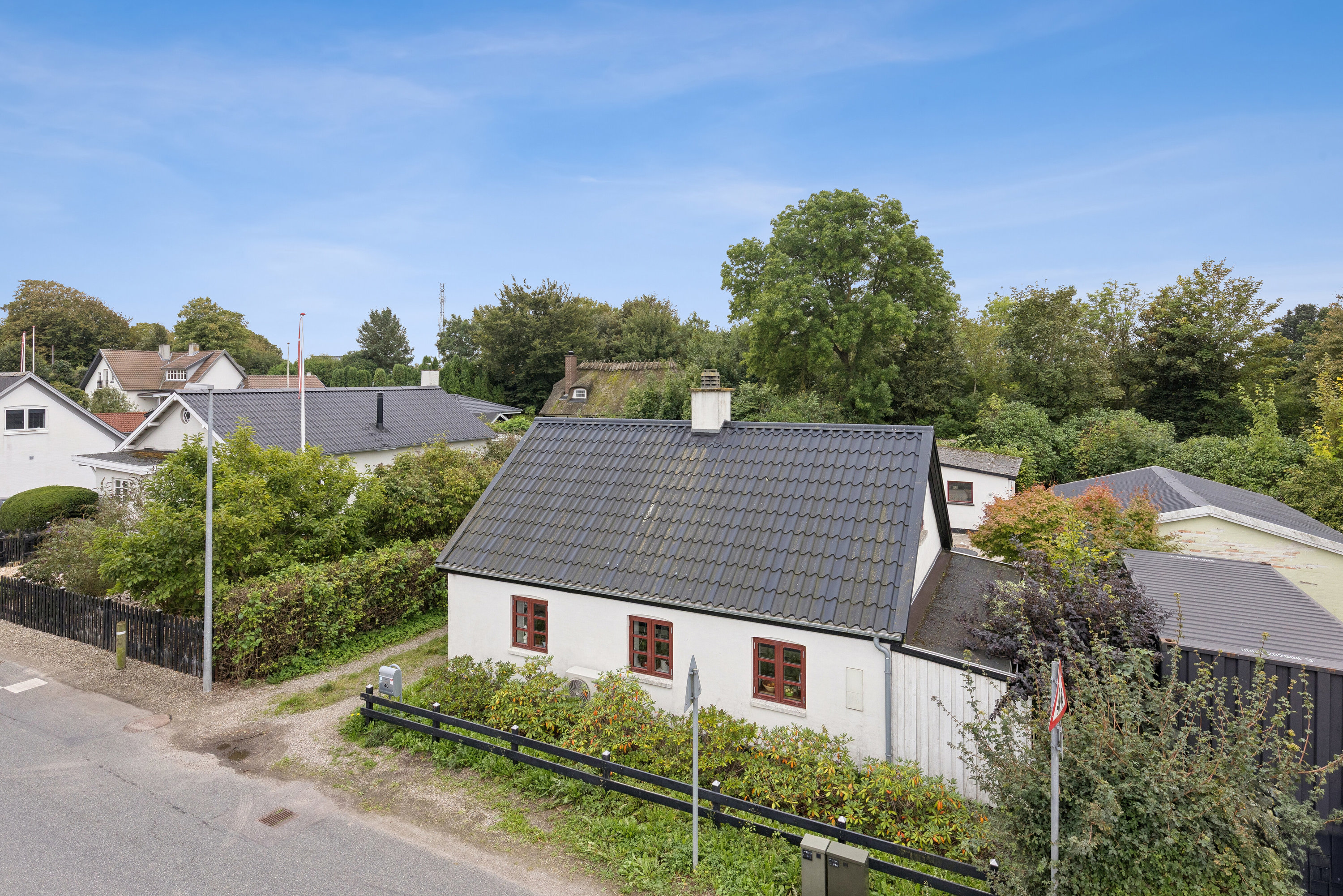 Fremhævet luftfoto billede i fuldskærmstilstand. Billede af Krænkerupvej 40, Havrebjerg, 4200 Slagelse