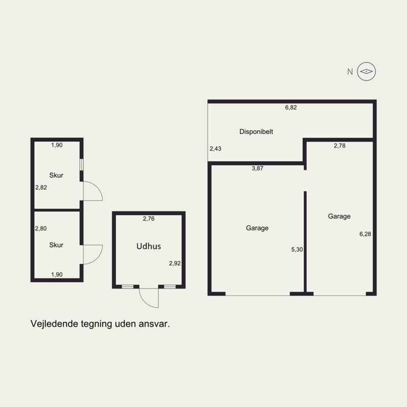 Plantegninger billede af Ternevej 10, Spøttrup Str, 8300 Odder
