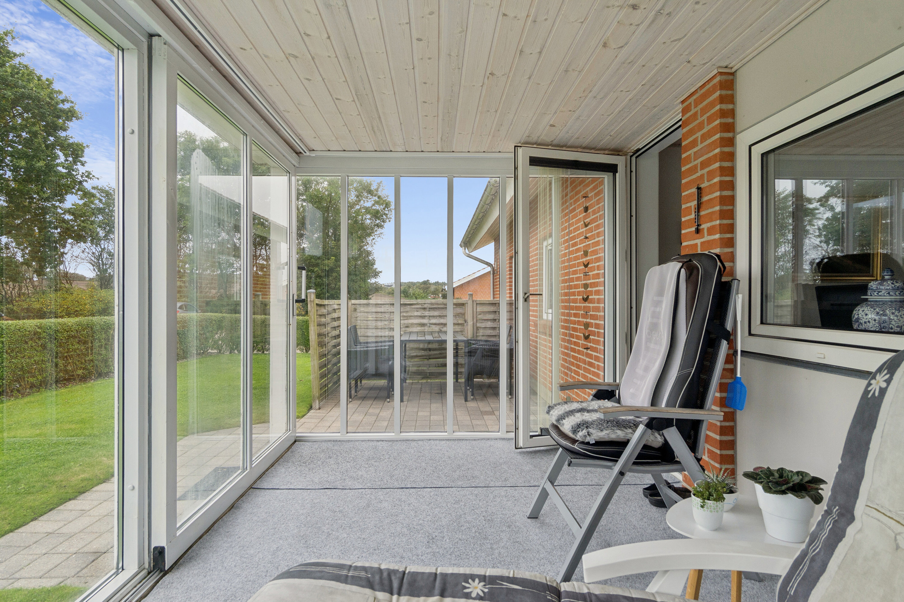 Fremhævet terrasse billede i fuldskærmstilstand. Billede af Rødkælkevej 4, 7760 Hurup Thy
