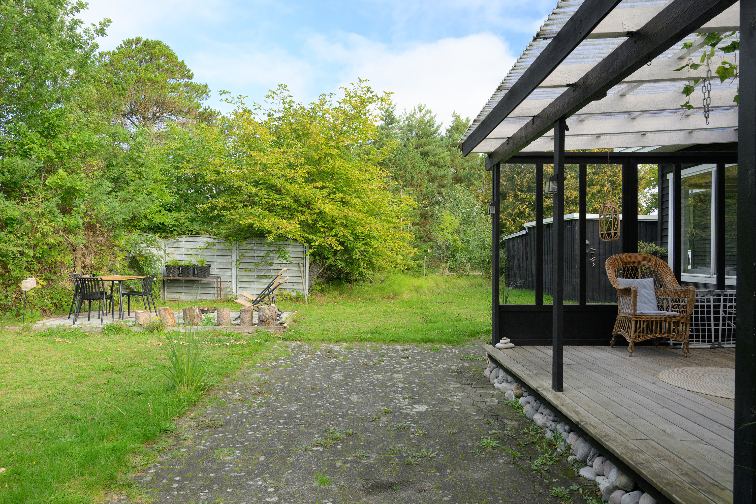 Fremhævet terrasse billede i fuldskærmstilstand. Billede af Trevlekronevej 9, Bøtø, 4873 Væggerløse