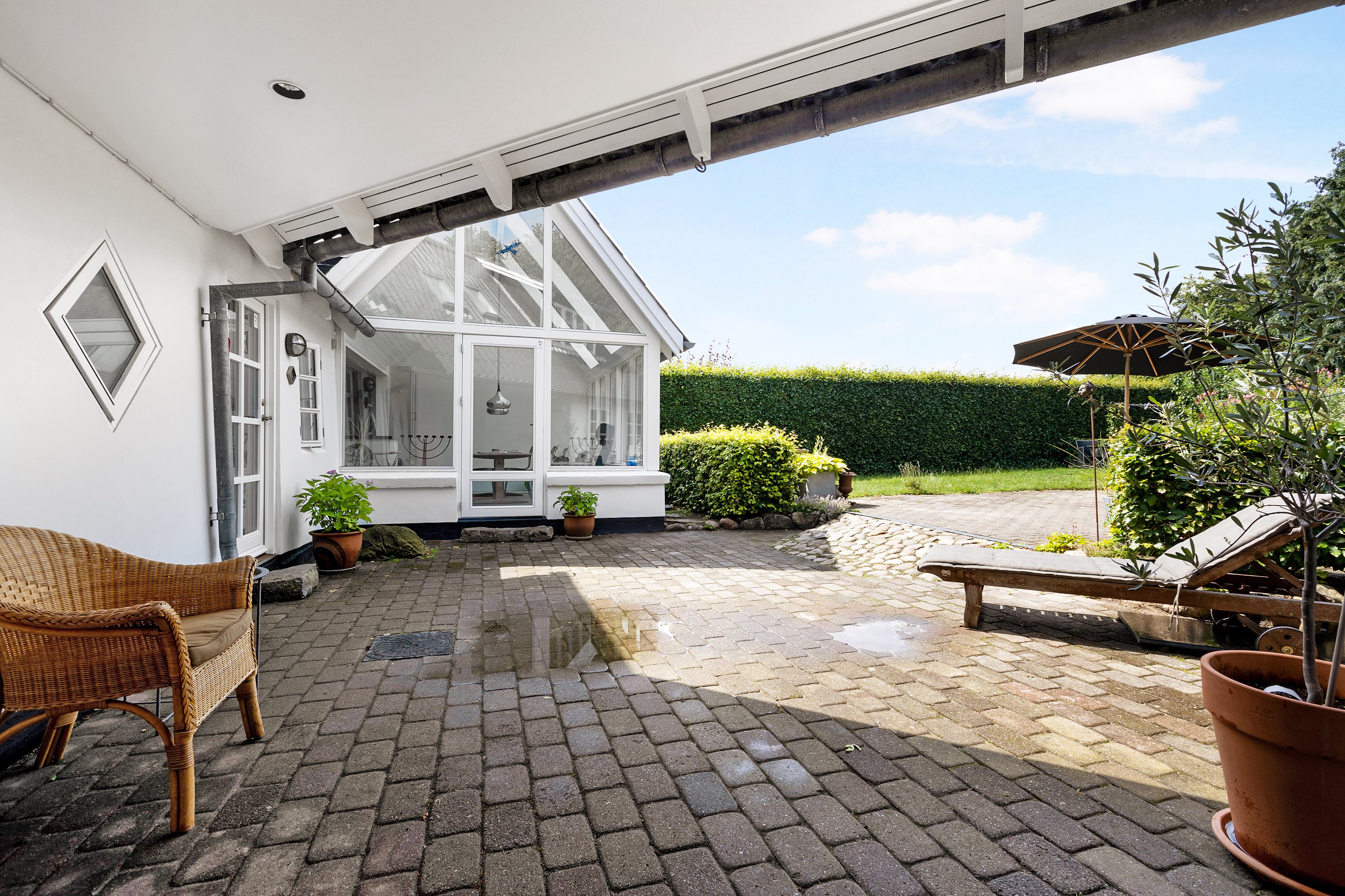 Fremhævet terrasse billede i fuldskærmstilstand. Billede af Brydegaardsvej 13, Brydegaard, 5683 Haarby