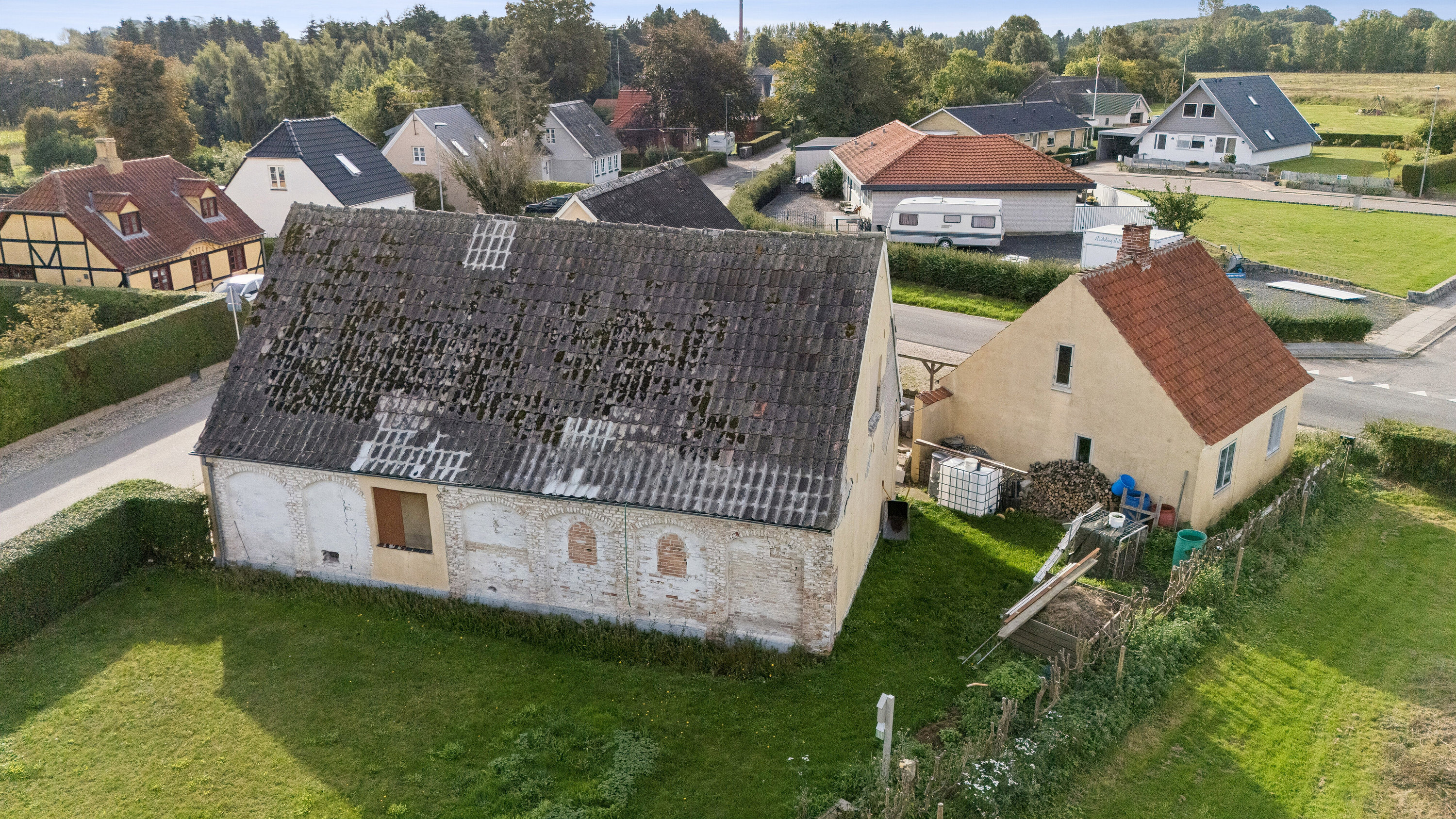 Fremhævet luftfoto billede i fuldskærmstilstand. Billede af Annexstræde 78, Tullebølle, 5953 Tranekær