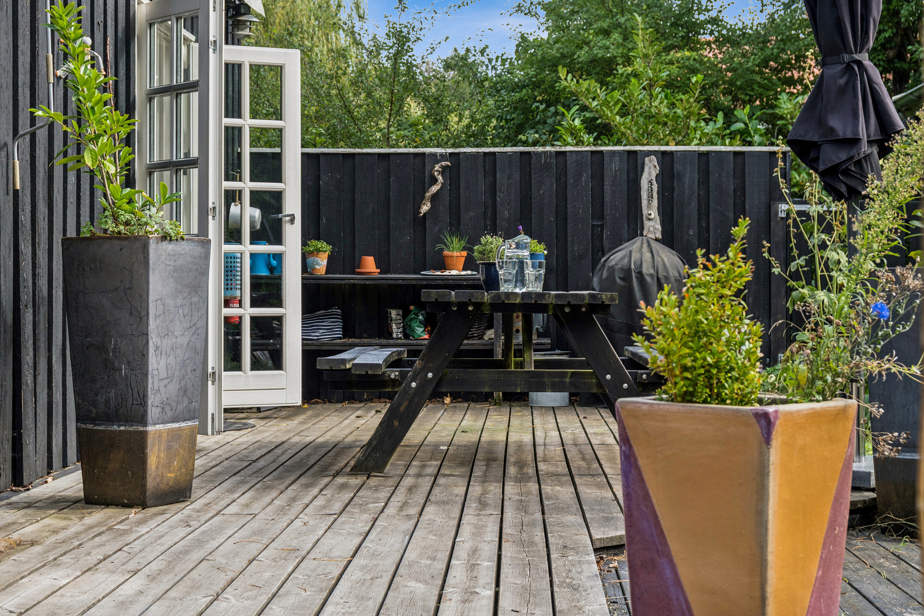 Fremhævet terrasse billede i fuldskærmstilstand. Billede af Lyngtoftevej 22, Hønsinge L, 4560 Vig