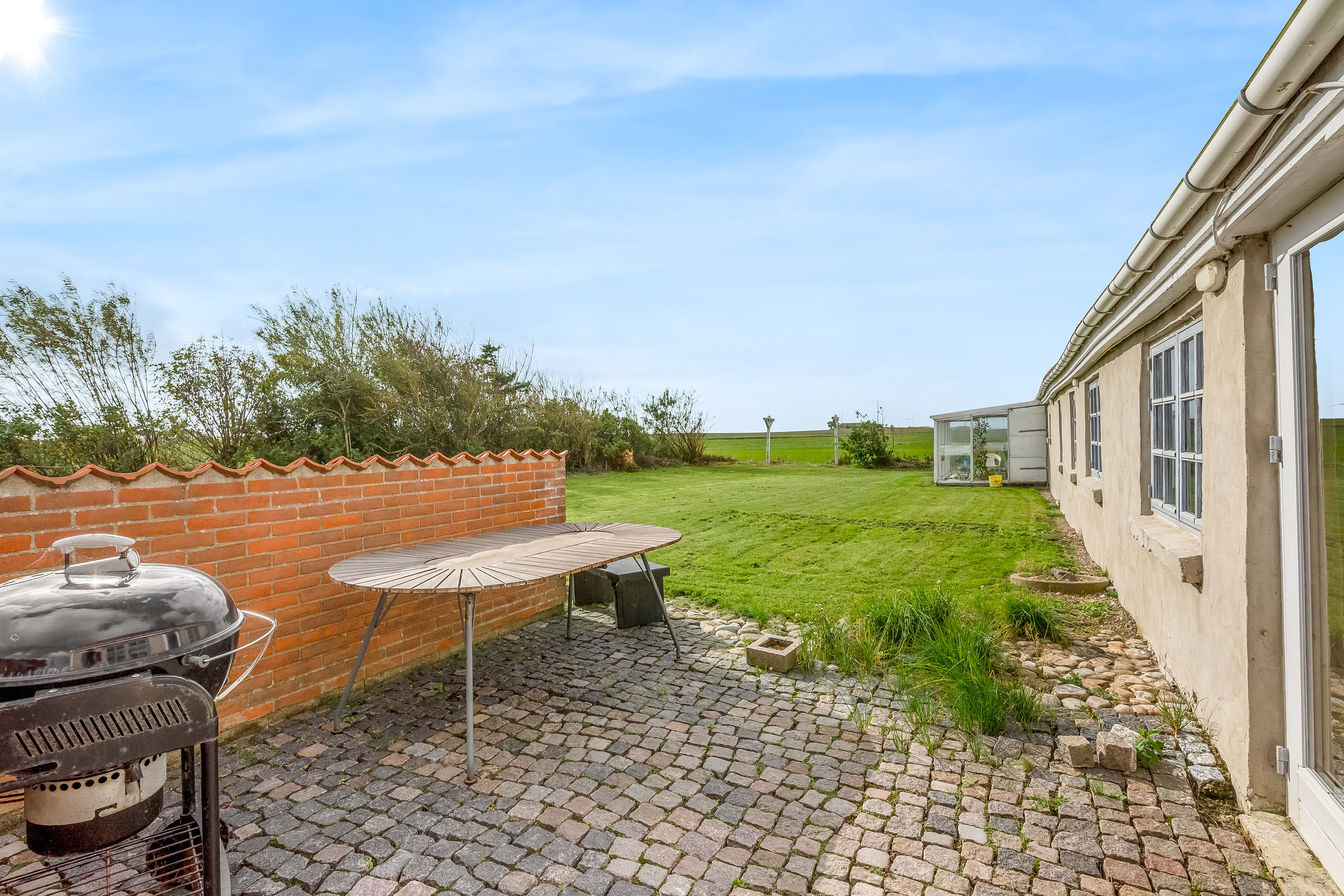 Fremhævet terrasse billede i fuldskærmstilstand. Billede af Mullesgårdvej 44, Lomborg, 7620 Lemvig