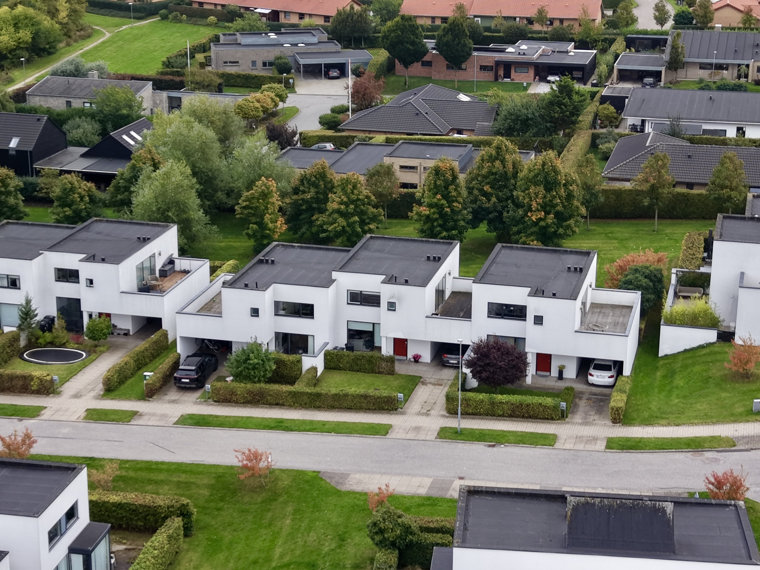Fremhævet luftfoto billede i fuldskærmstilstand. Billede af Mustrupvej 173B, 8320 Mårslet