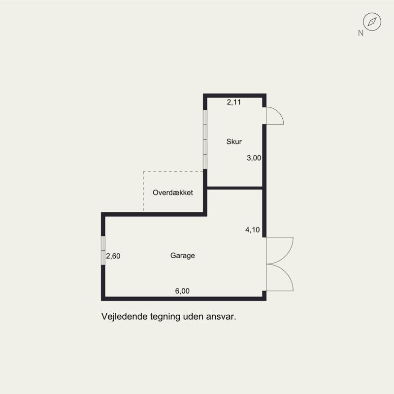 Plantegninger billede af Foldingbrovej 1B, 6670 Holsted