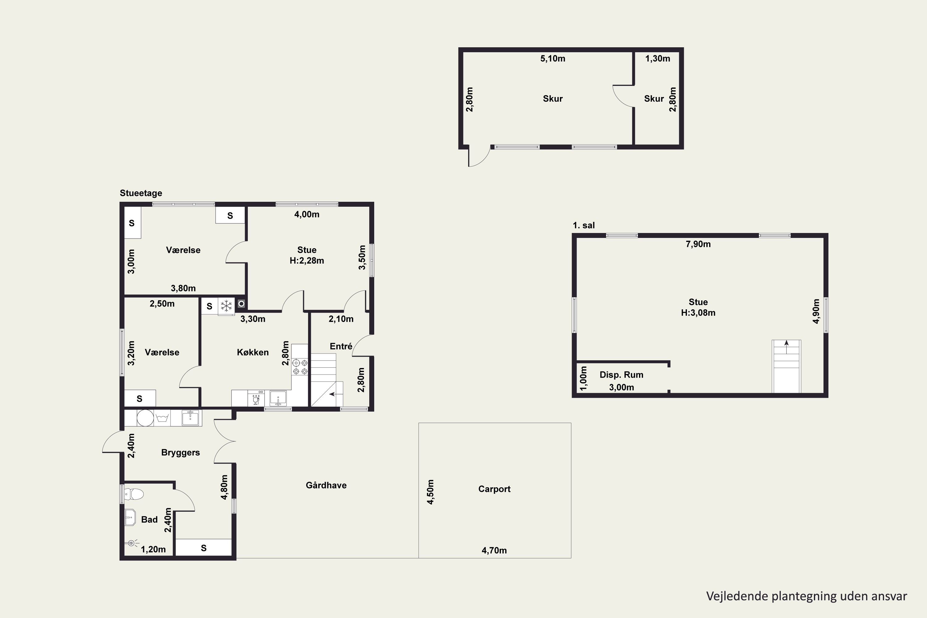 Plantegninger billede af Gyden 3, Mejlby, 8530 Hjortshøj