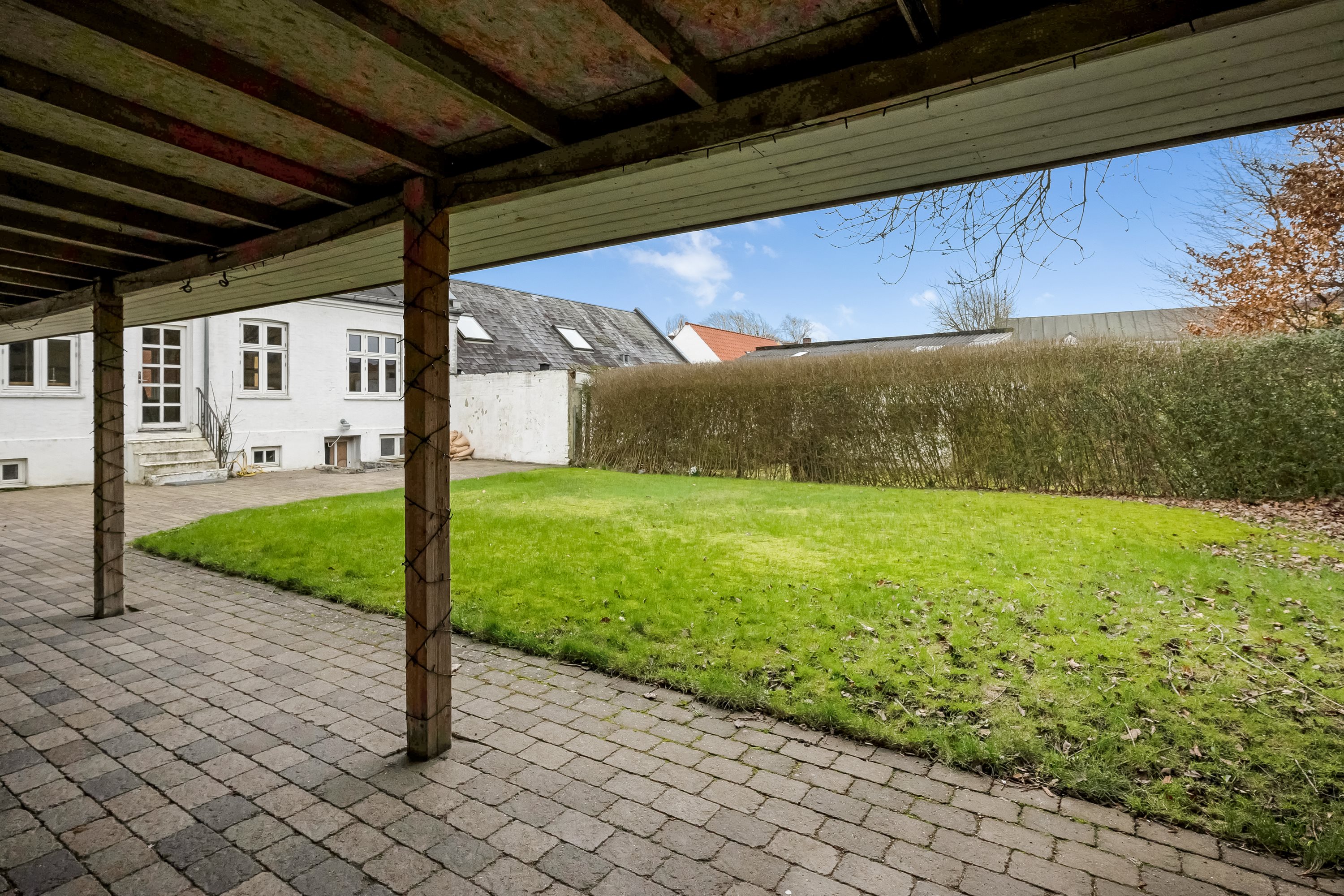 Fremhævet overdækket terrasse billede i fuldskærmstilstand. Billede af Ahlgade 7, 7500 Holstebro