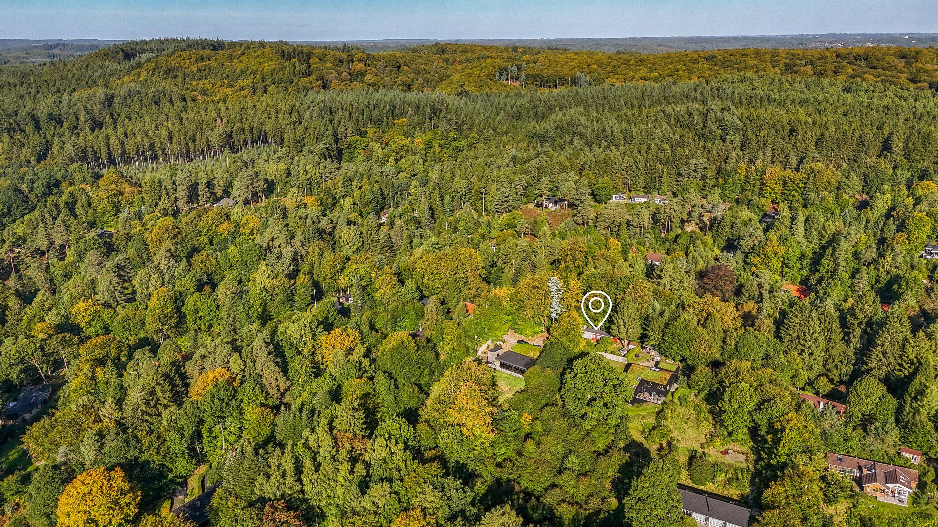 Fremhævet luftfoto billede i fuldskærmstilstand. Billede af Vesterlundvej 151, 8600 Silkeborg