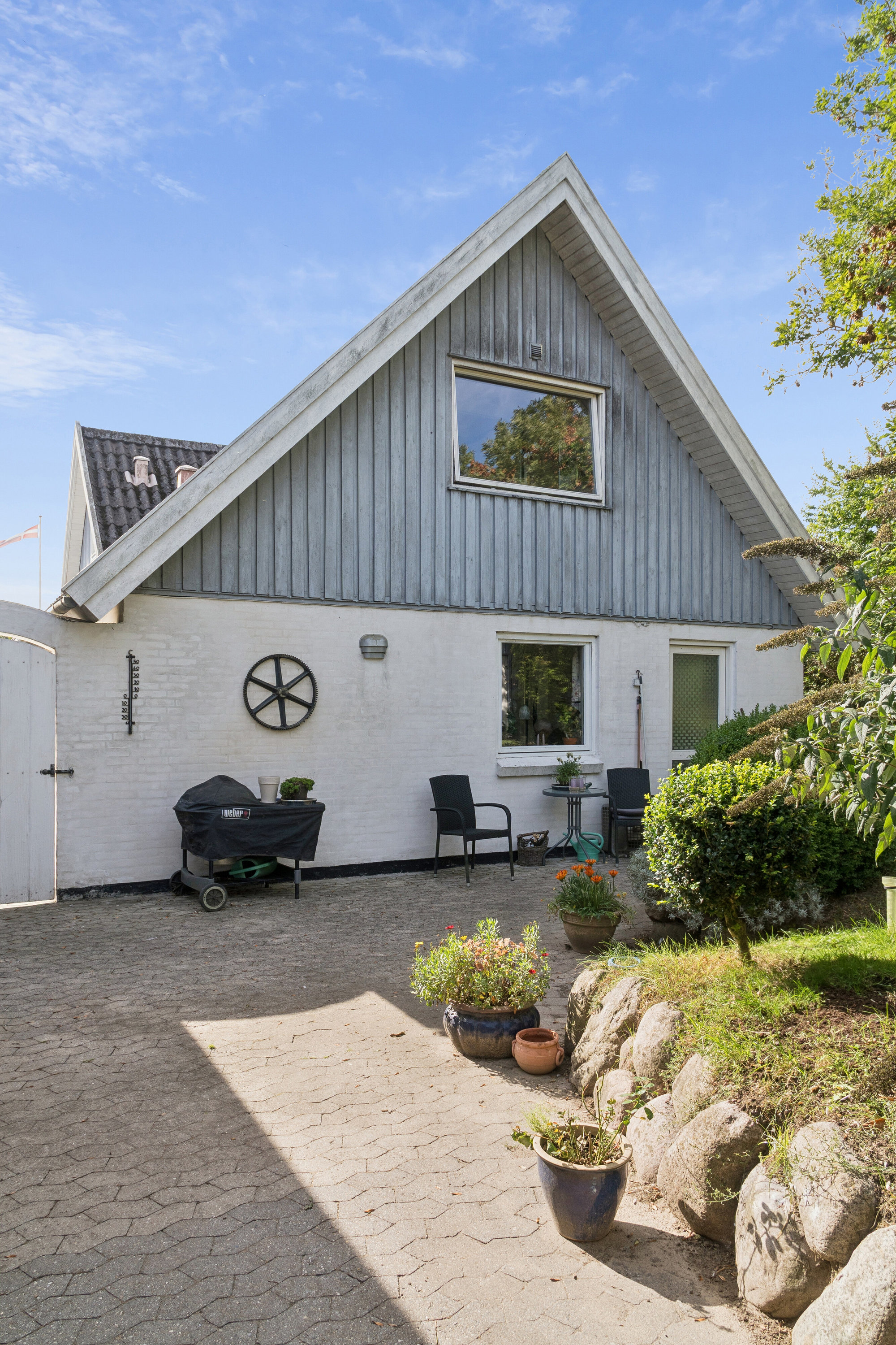 Fremhævet set fra haven billede i fuldskærmstilstand. Billede af Ravnevej 6A, Tybjerglille Bakker, 4160 Herlufmagle