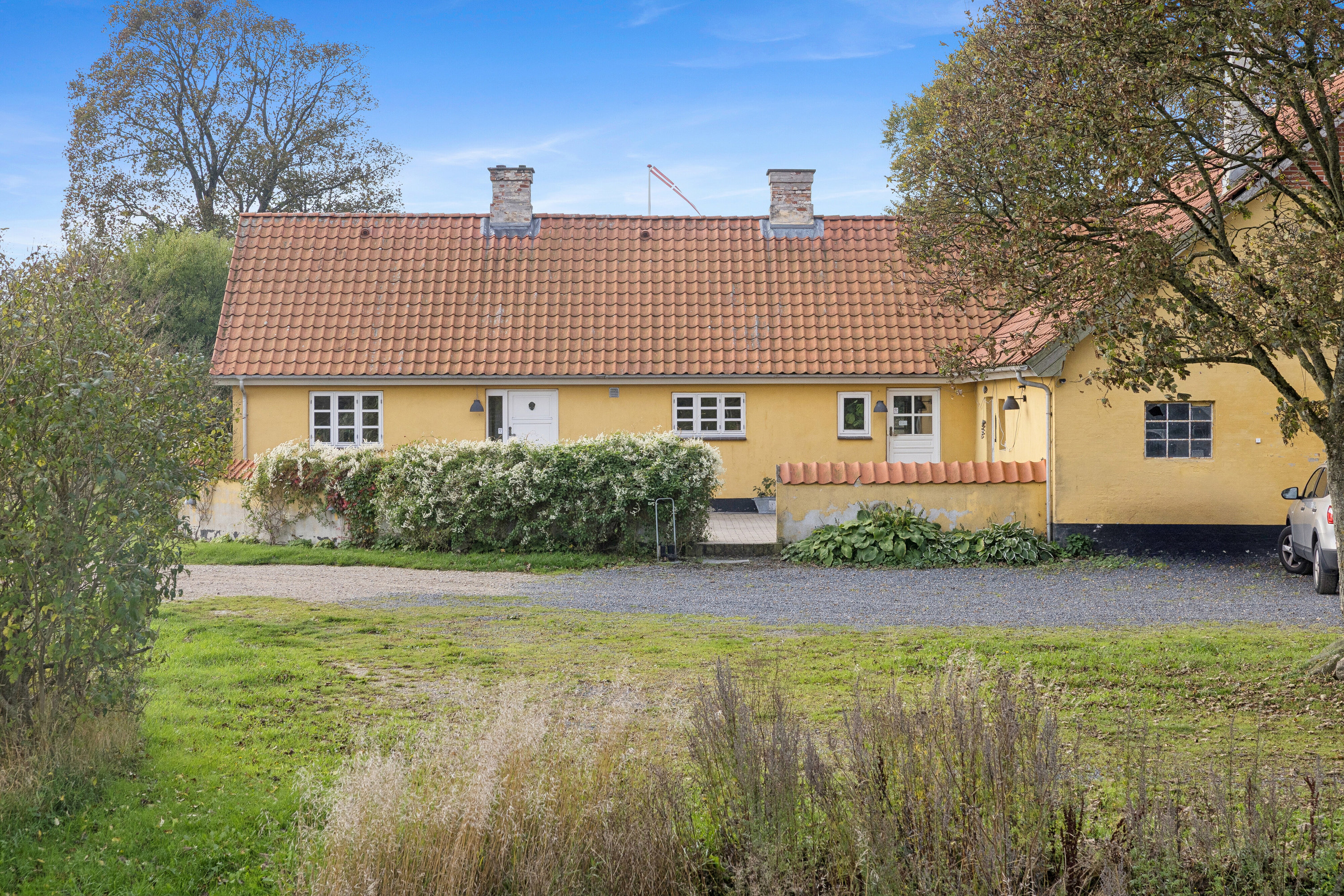Fremhævet set fra haven billede i fuldskærmstilstand. Billede af Kirkemosevej 153, Hørmested, 9870 Sindal