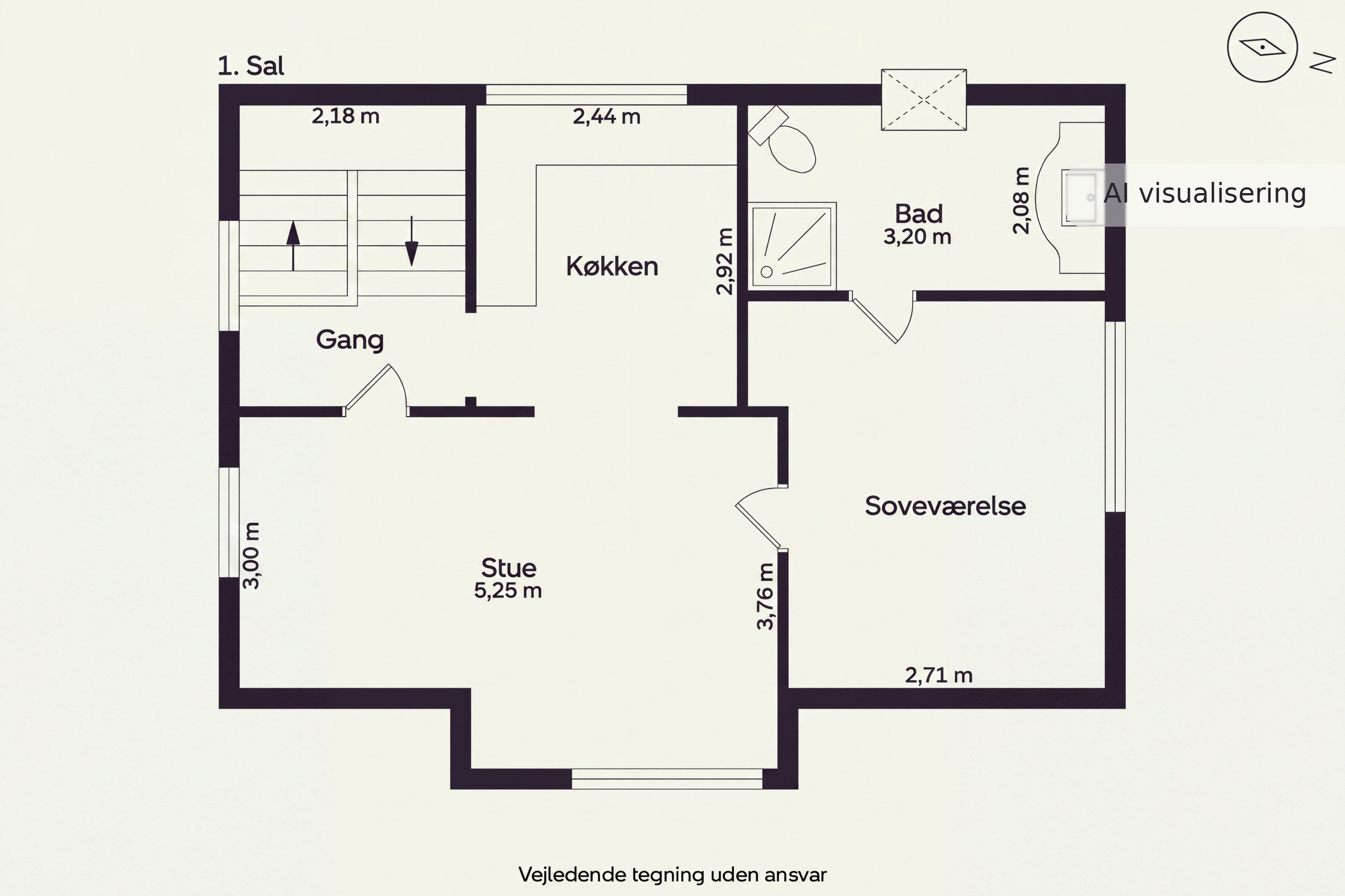 Plantegninger billede af Vissenbjergvej 22, Tommerup St, 5690 Tommerup