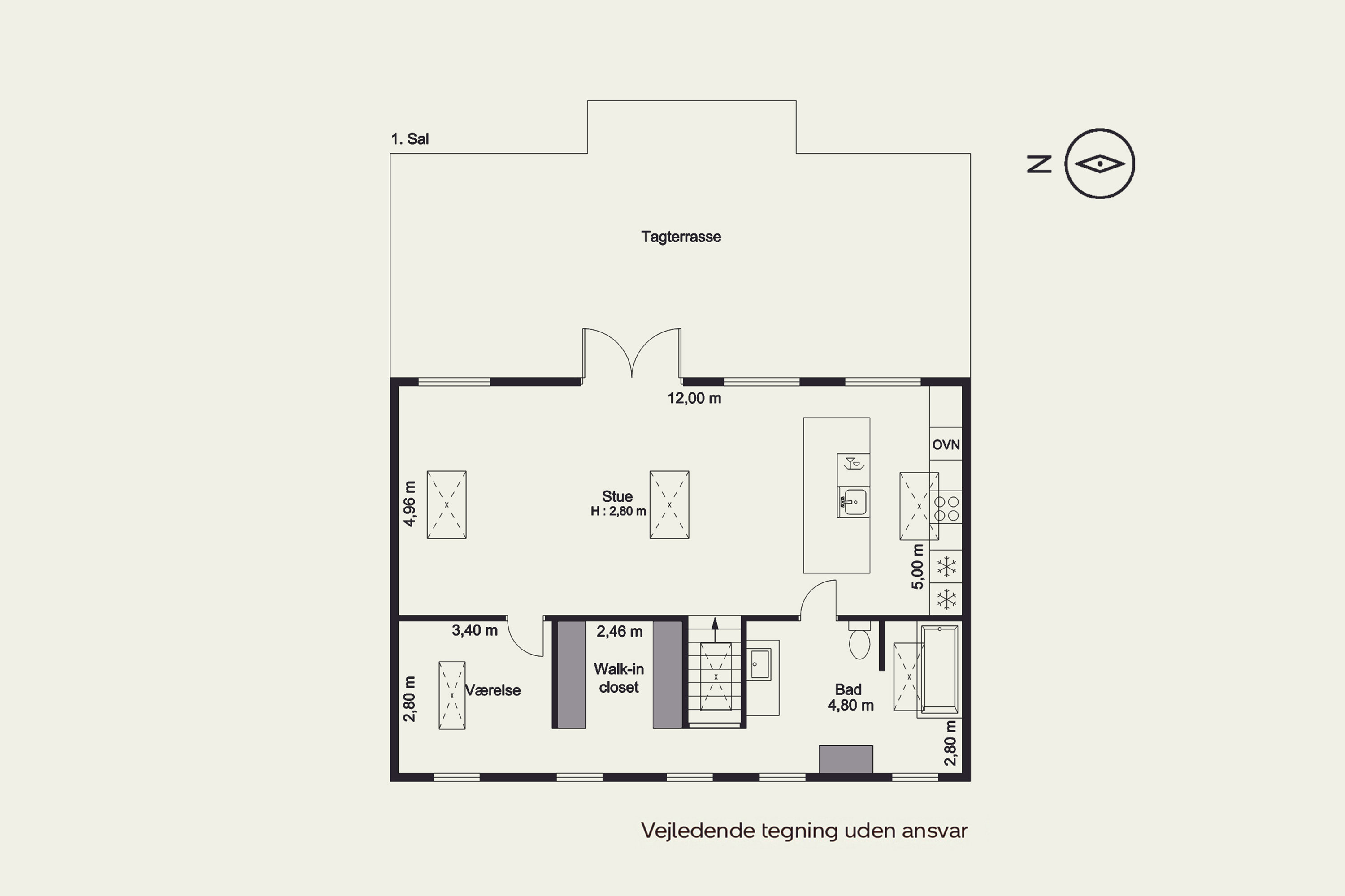 Plantegninger billede af Bystedvej 19, Gårslev, 7080 Børkop