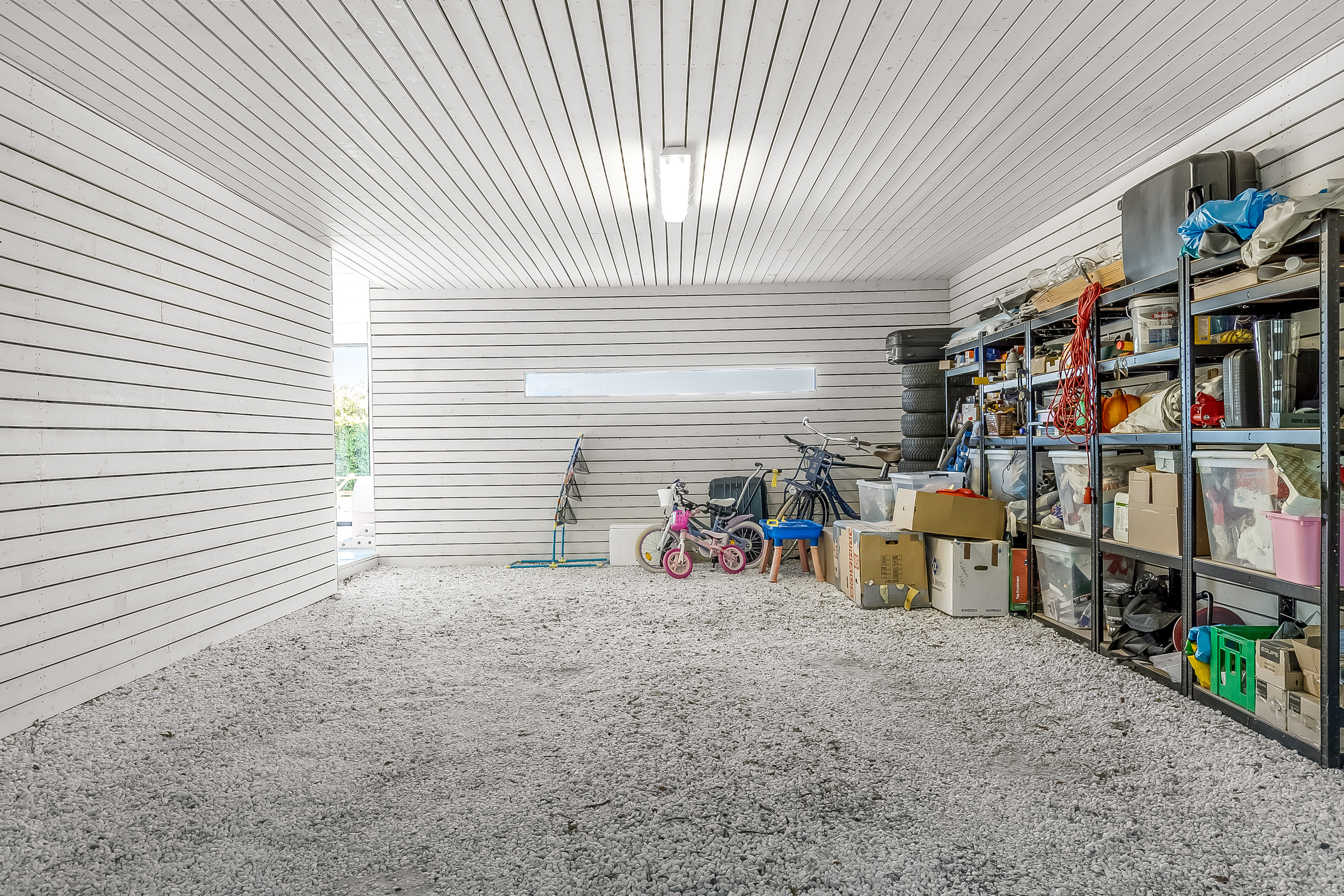 Fremhævet garage billede i fuldskærmstilstand. Billede af Bystedvej 19, Gårslev, 7080 Børkop