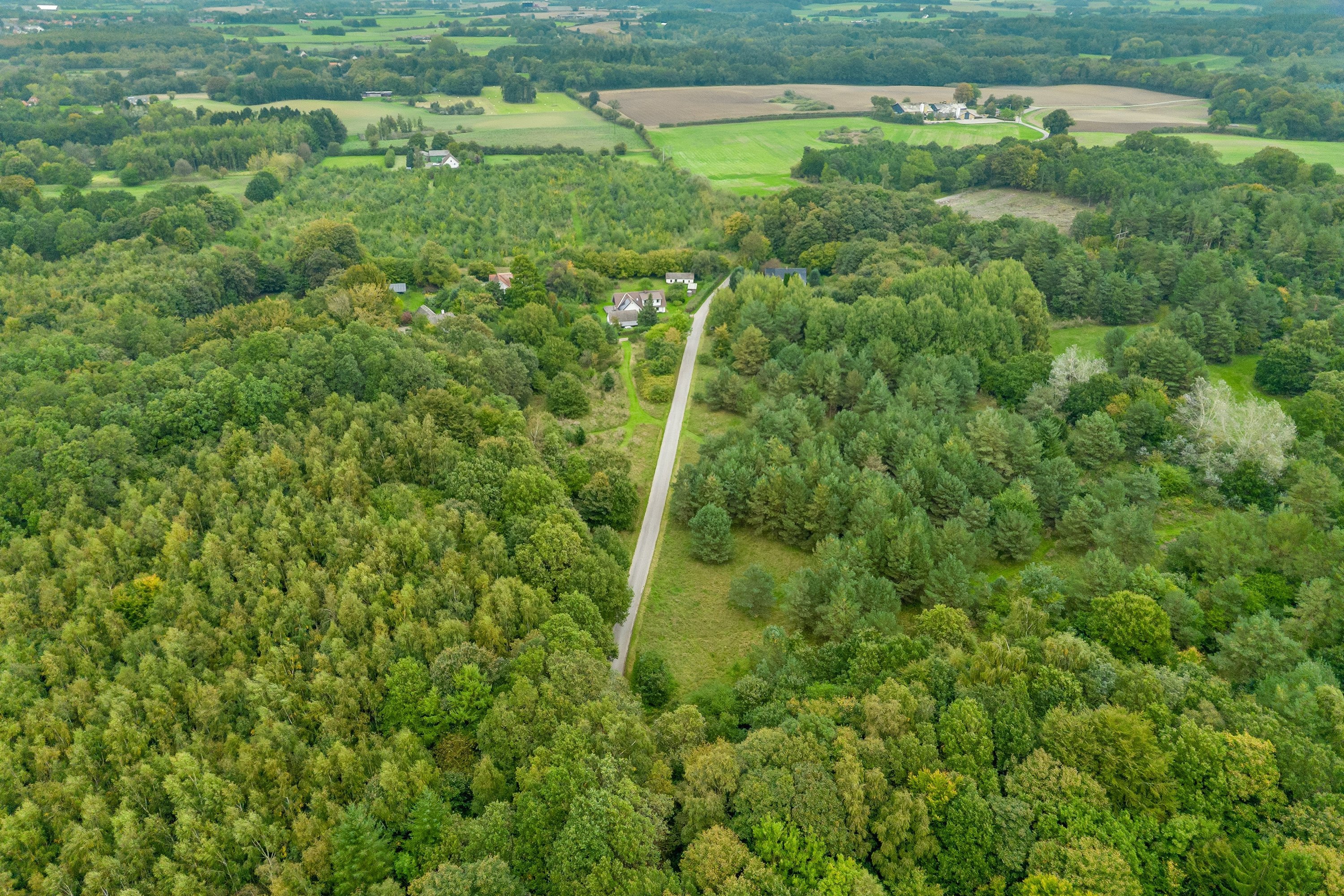 Fremhævet luftfoto billede i fuldskærmstilstand. Billede af Ørsbjerg Skovvej 8, Faurskov, 5560 Aarup