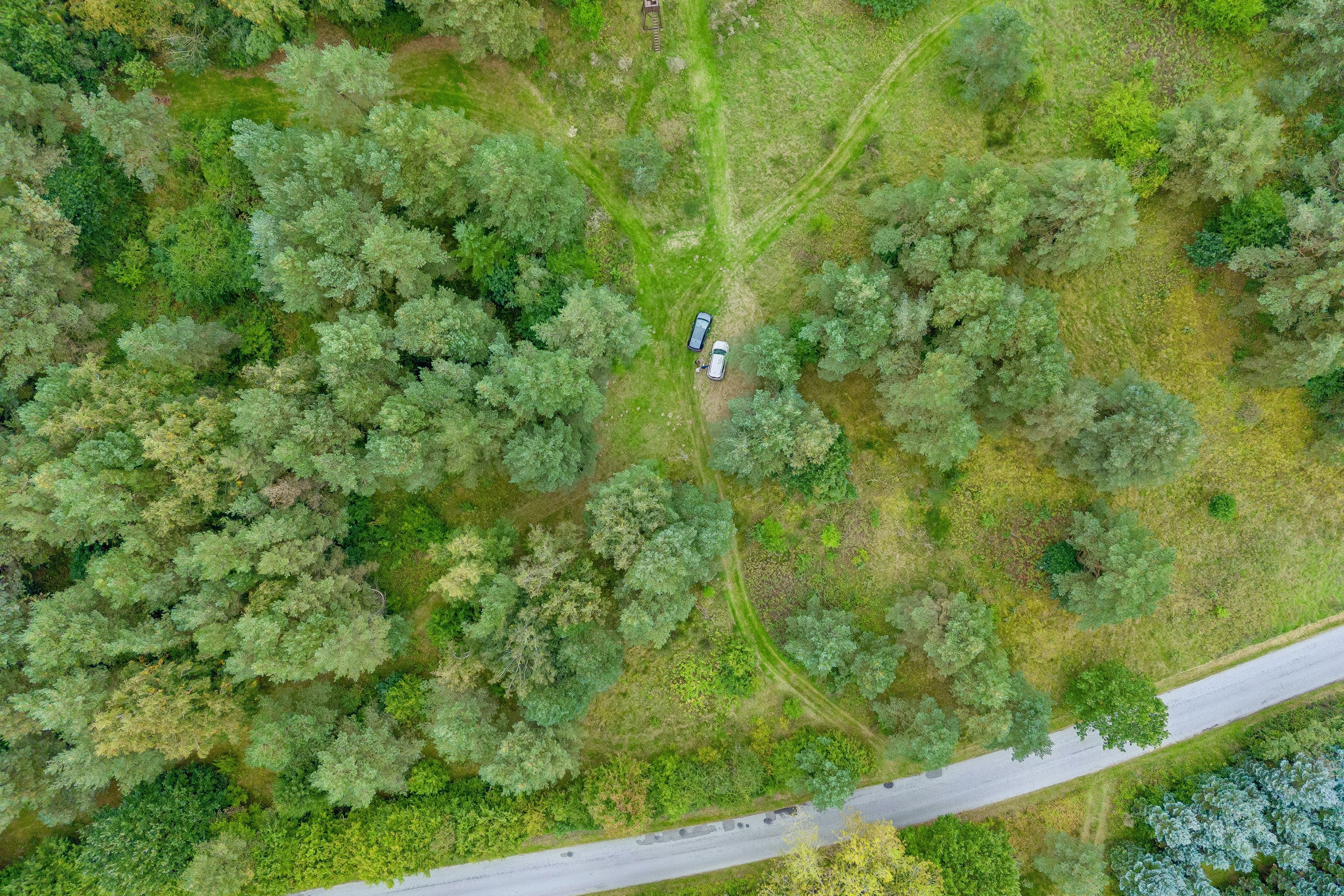 Fremhævet luftfoto billede i fuldskærmstilstand. Billede af Ørsbjerg Skovvej 8, Faurskov, 5560 Aarup