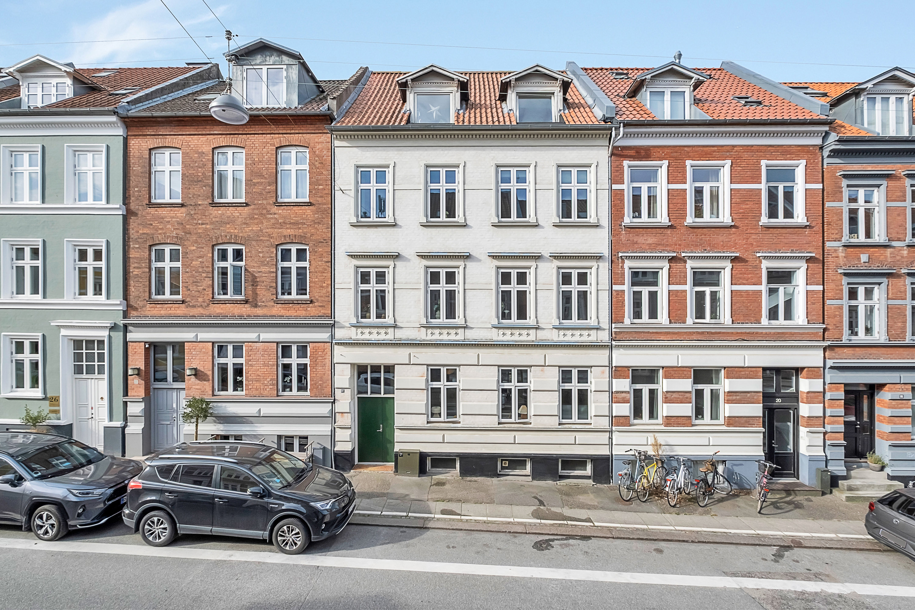Fremhævet facade billede i fuldskærmstilstand. Billede af St.St. Blichers Gade 22, st., 8000 Aarhus C