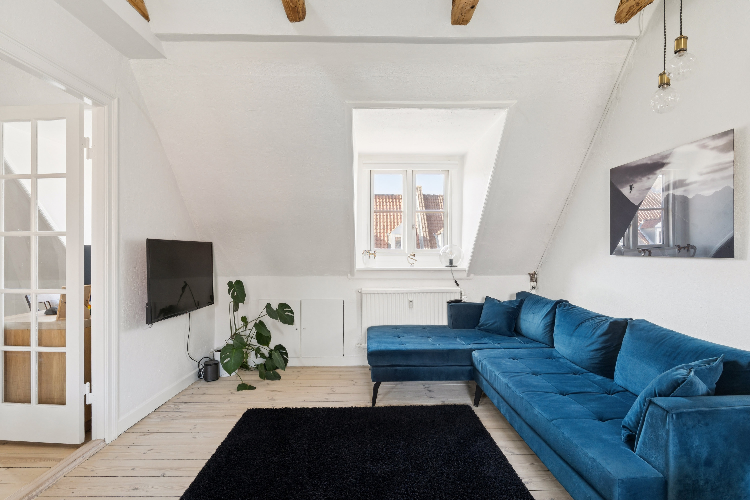 Fremhævet stue billede i fuldskærmstilstand. Billede af Hildursgade 7, 2. th., 2100 København Ø